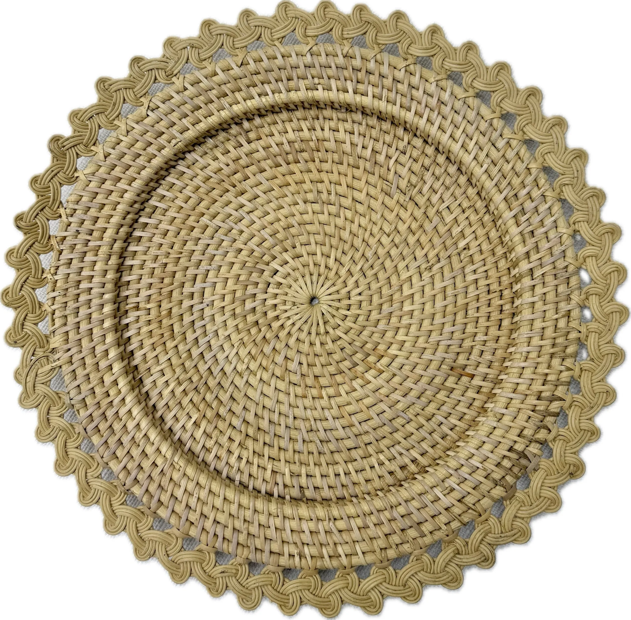 Natural Braided Wicker Charger