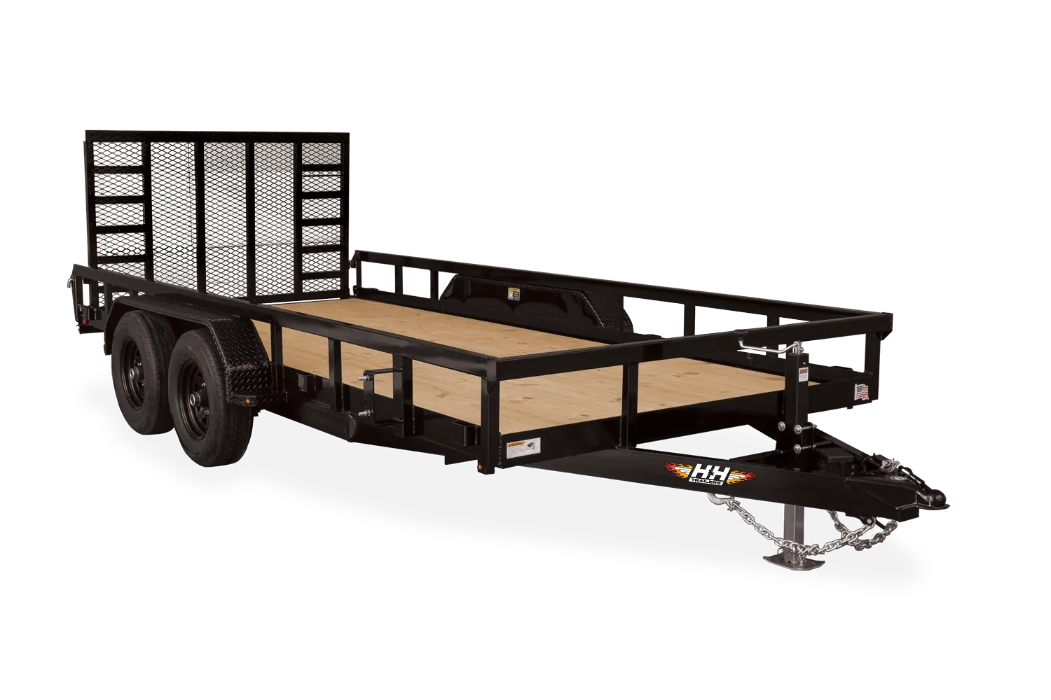 20' Big Tex Utility Trailer with Toolbox and Reinforced Gate/Ramp