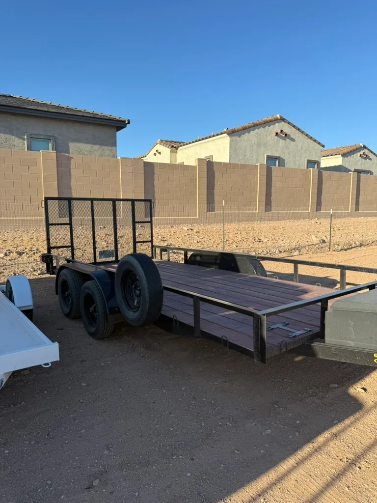 20' Big Tex Utility Trailer with Toolbox and Reinforced Gate/Ramp