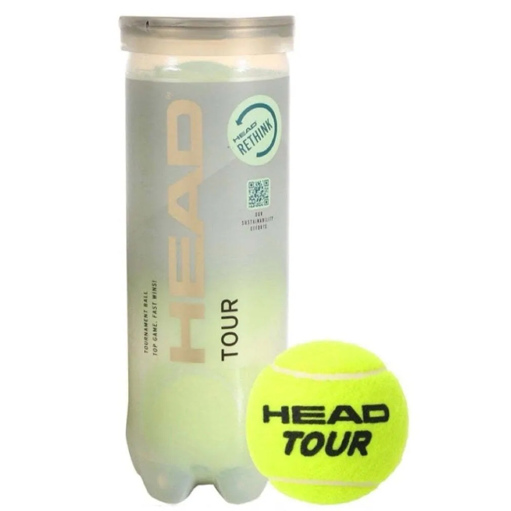 HEAD TOUR 3 Tennis Balls Single Can