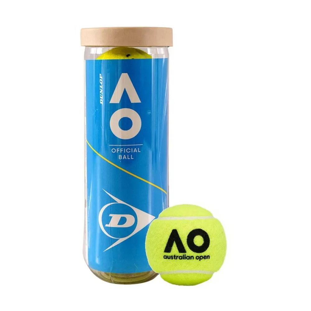 Dunlop Australian Open Tennis Balls - Pack Of 3