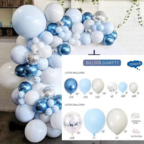 DIY Balloon Kit - Metallic Blue
