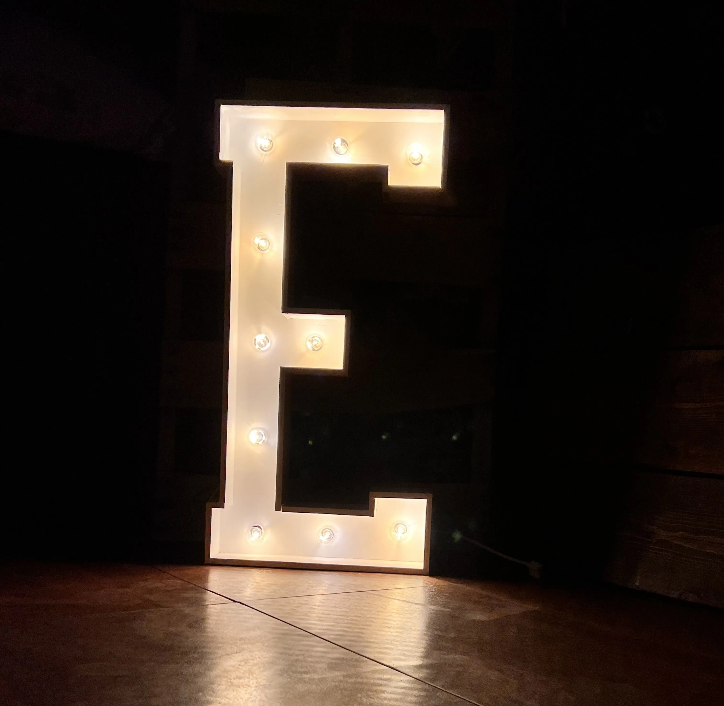 4FT Marquee Letter - E