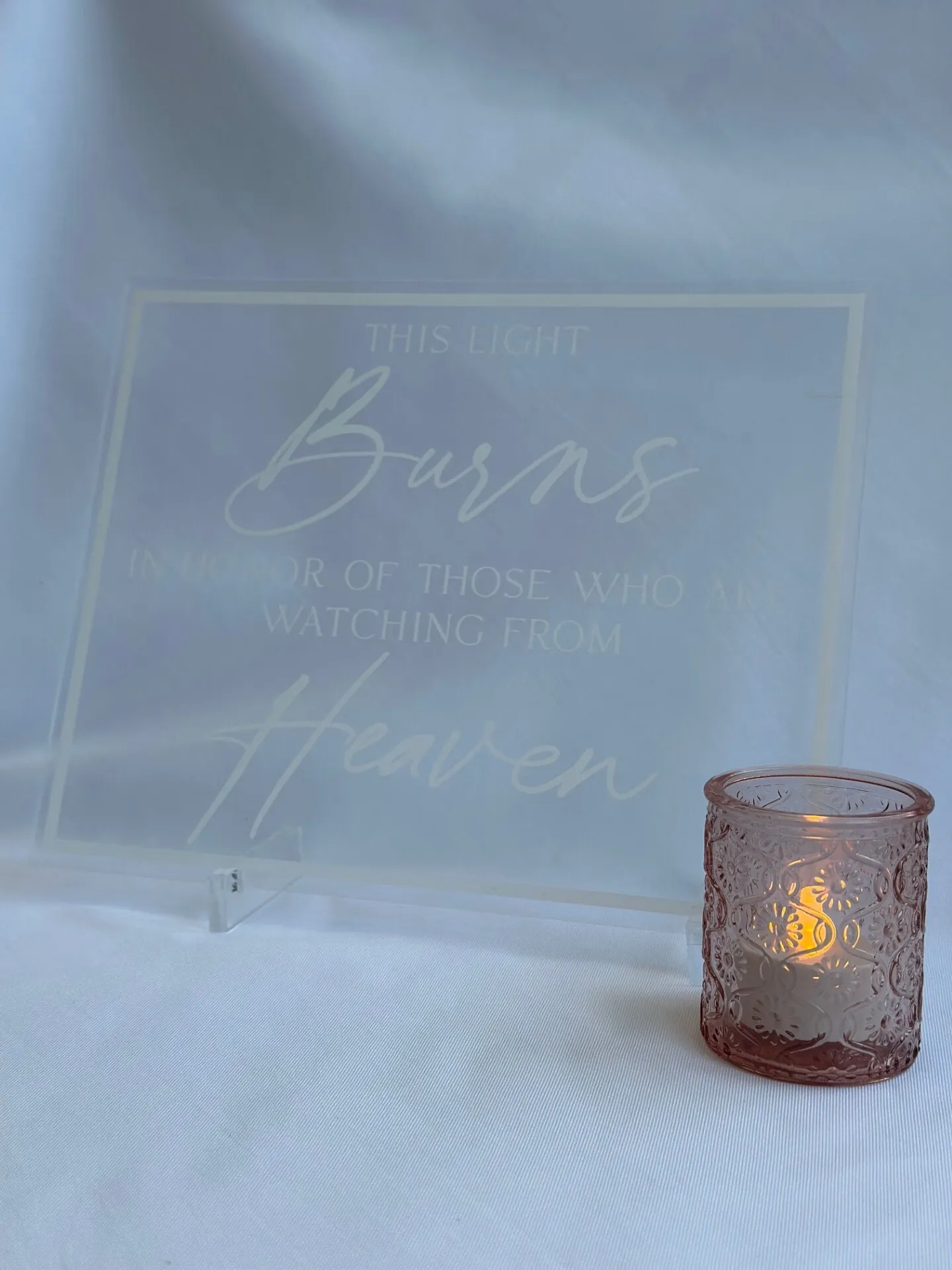 Clear Acrylic Heaven Sign