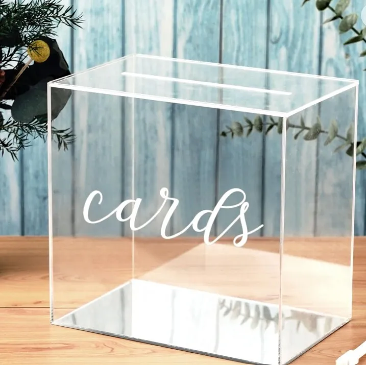 Clear Acrylic Card Box