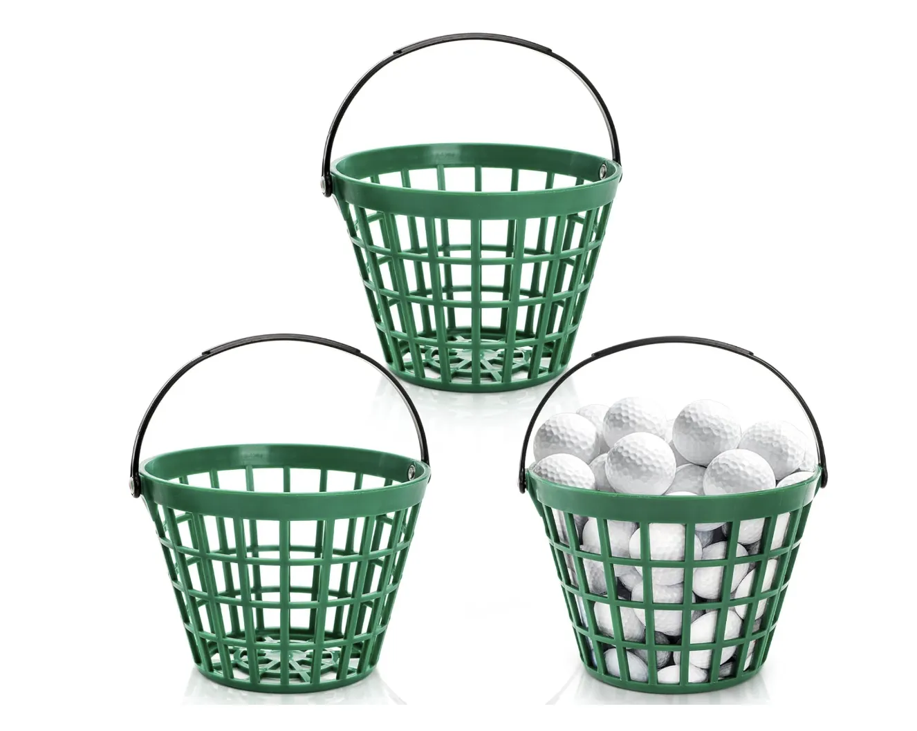Set of 3 Golf Ball Buckets 