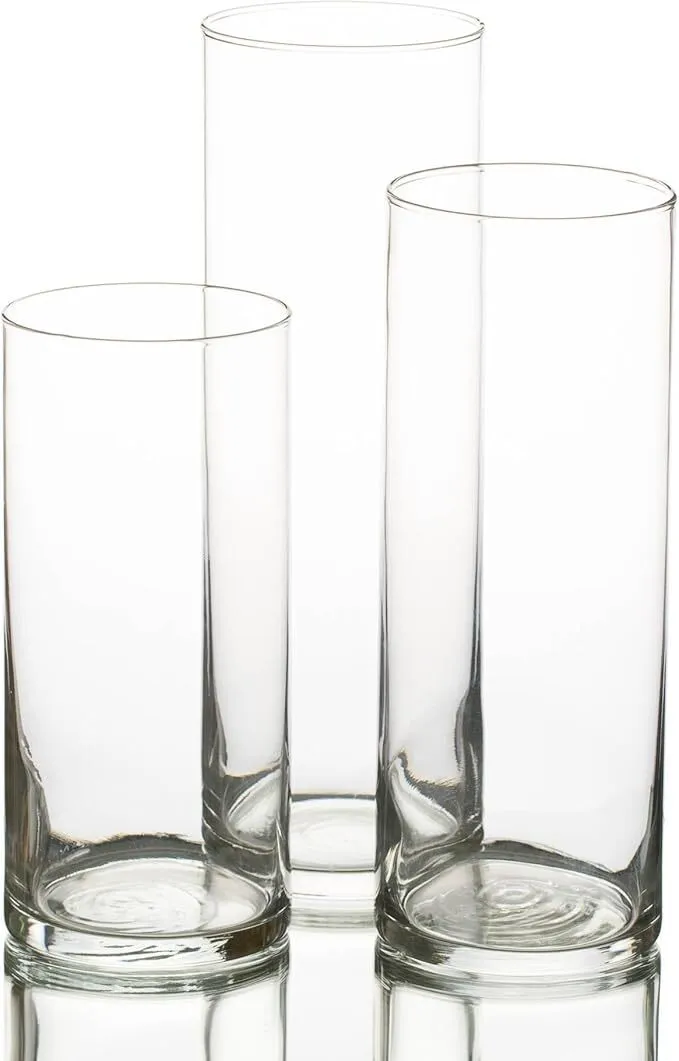 Cylinder Vase/Candleholder - Assorted Sizes