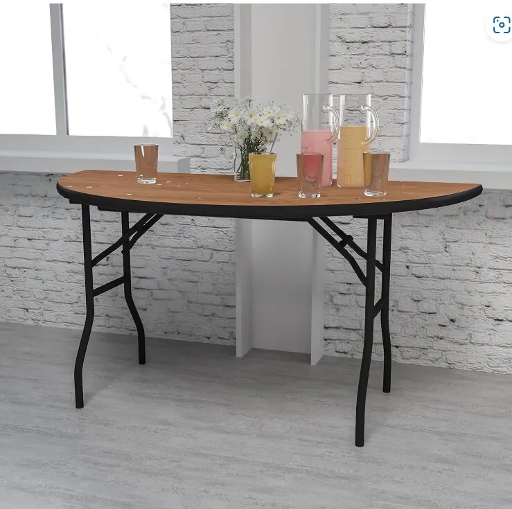 5 ft Half Moon Sweetheart Table