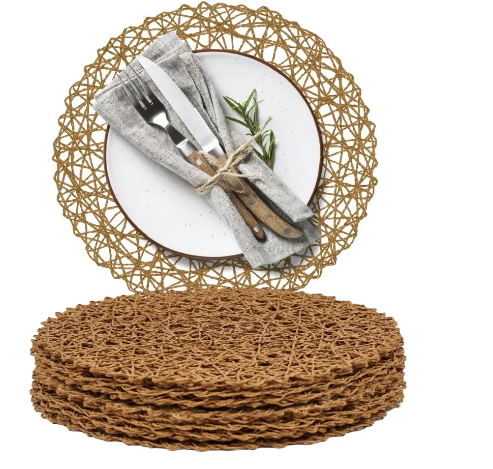 13 in Paper Braided Round Placemats