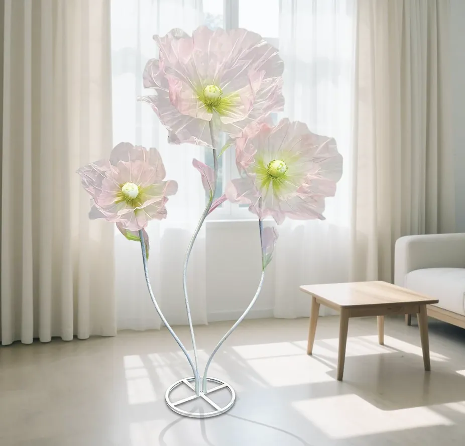 Giant Faux Backdrop Flowers (Set of 3)