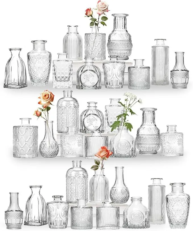 Assorted Size Bud Vases