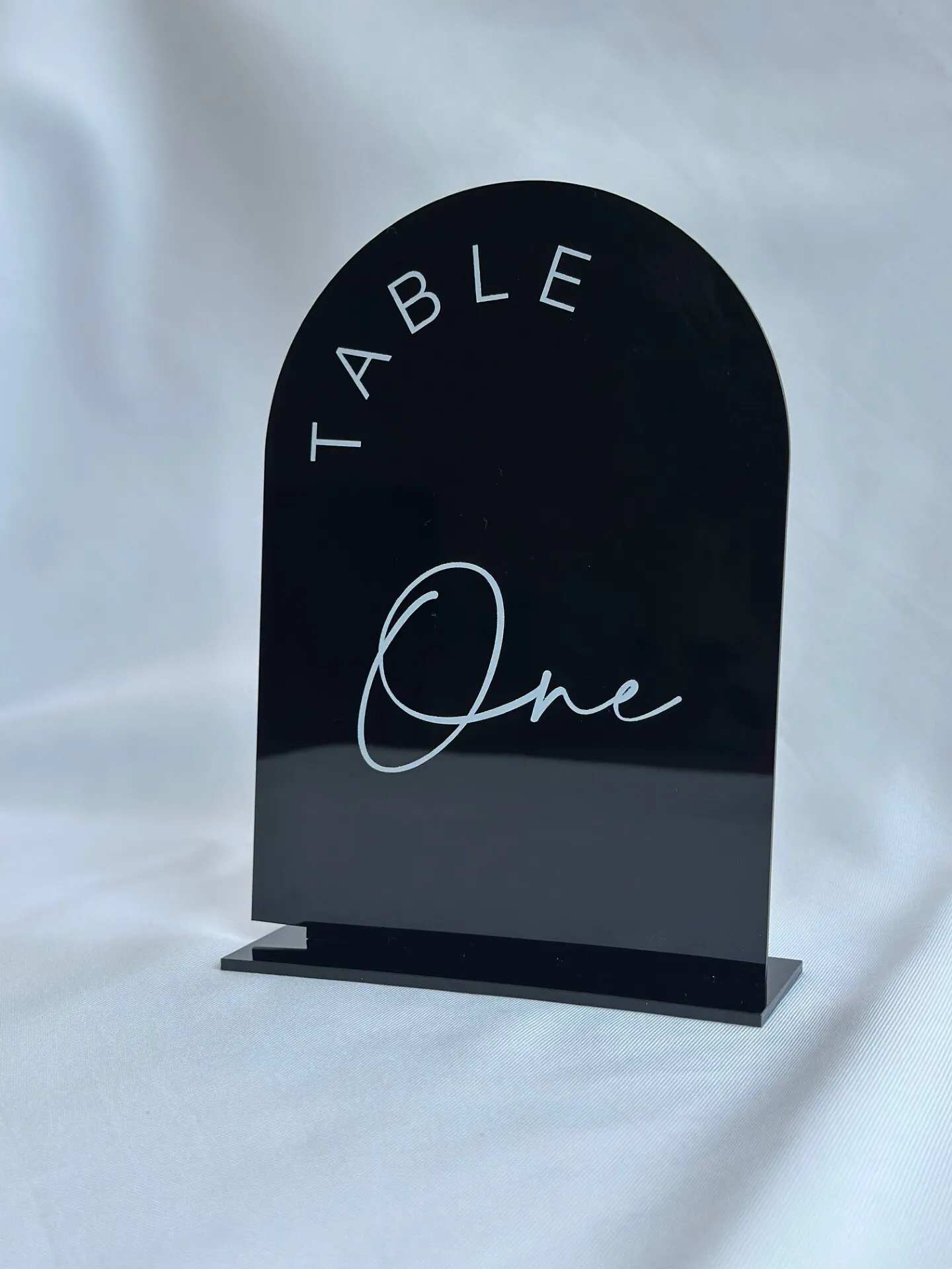 Black Arched Table Numbers 1-24