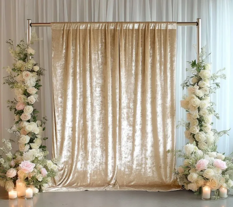 Set of 2 Pipe & Drape Curtains (Different Variations)