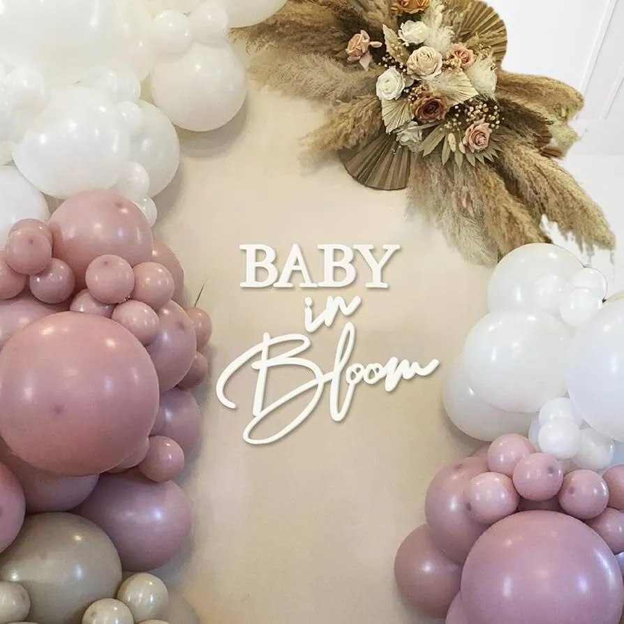 Baby In Bloom Felt Sign