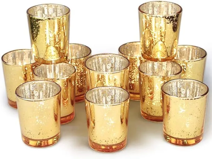 Gold Mercury Votive Candleholder