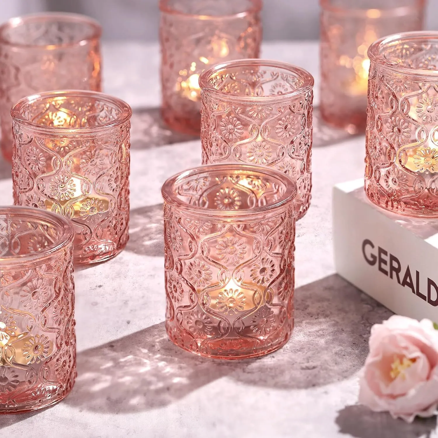 Pink Votive Candleholder