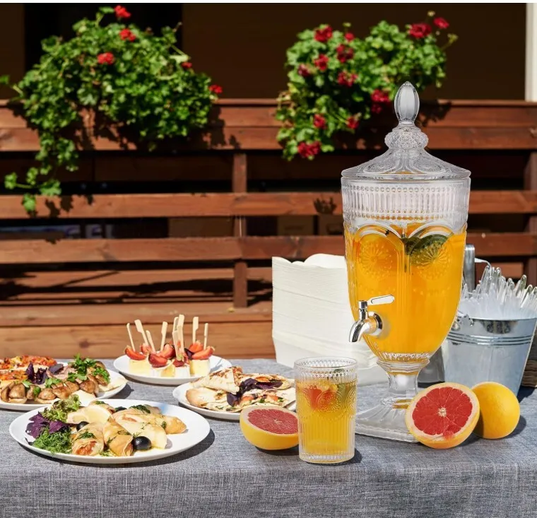 3 Liter Glass Drink Dispensers