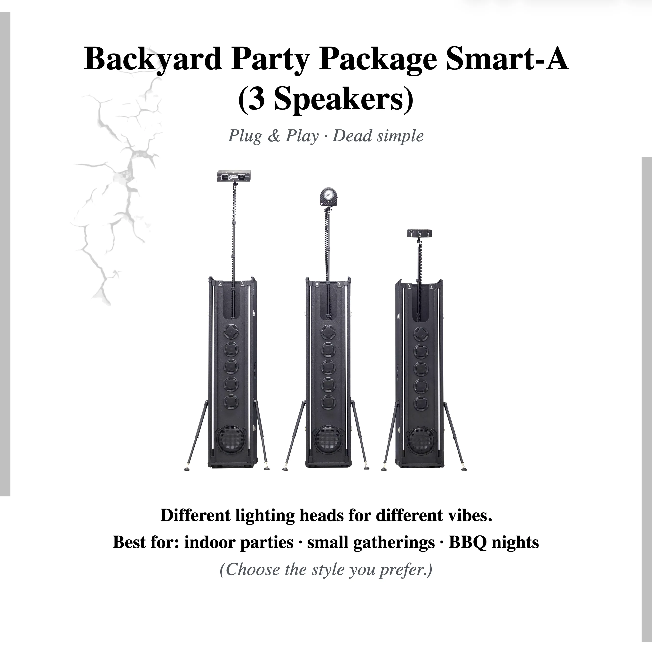 Backyard Party Package Smart-A (3 Speakers)