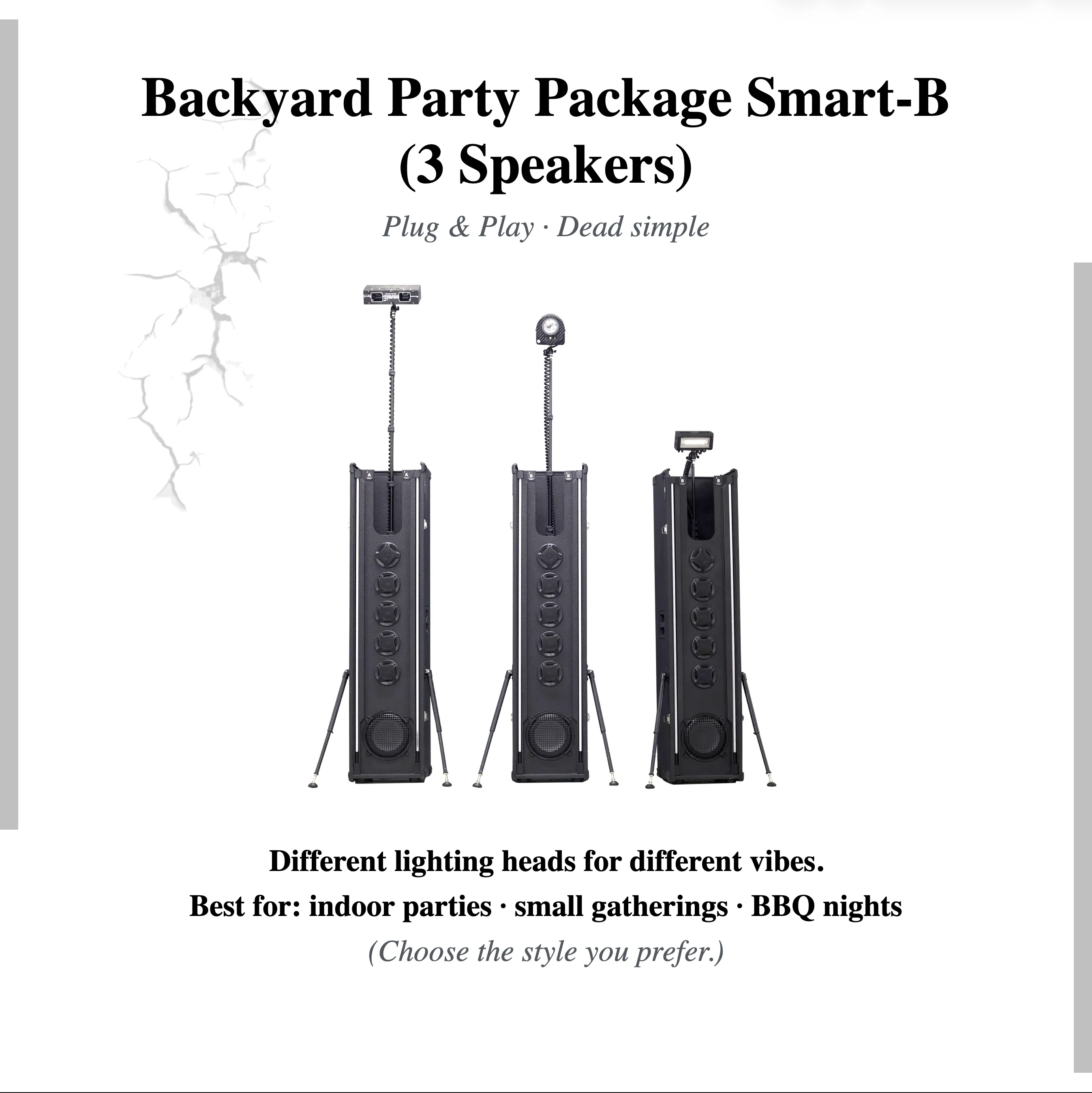 Backyard Party Package Smart-B (3 Speakers)