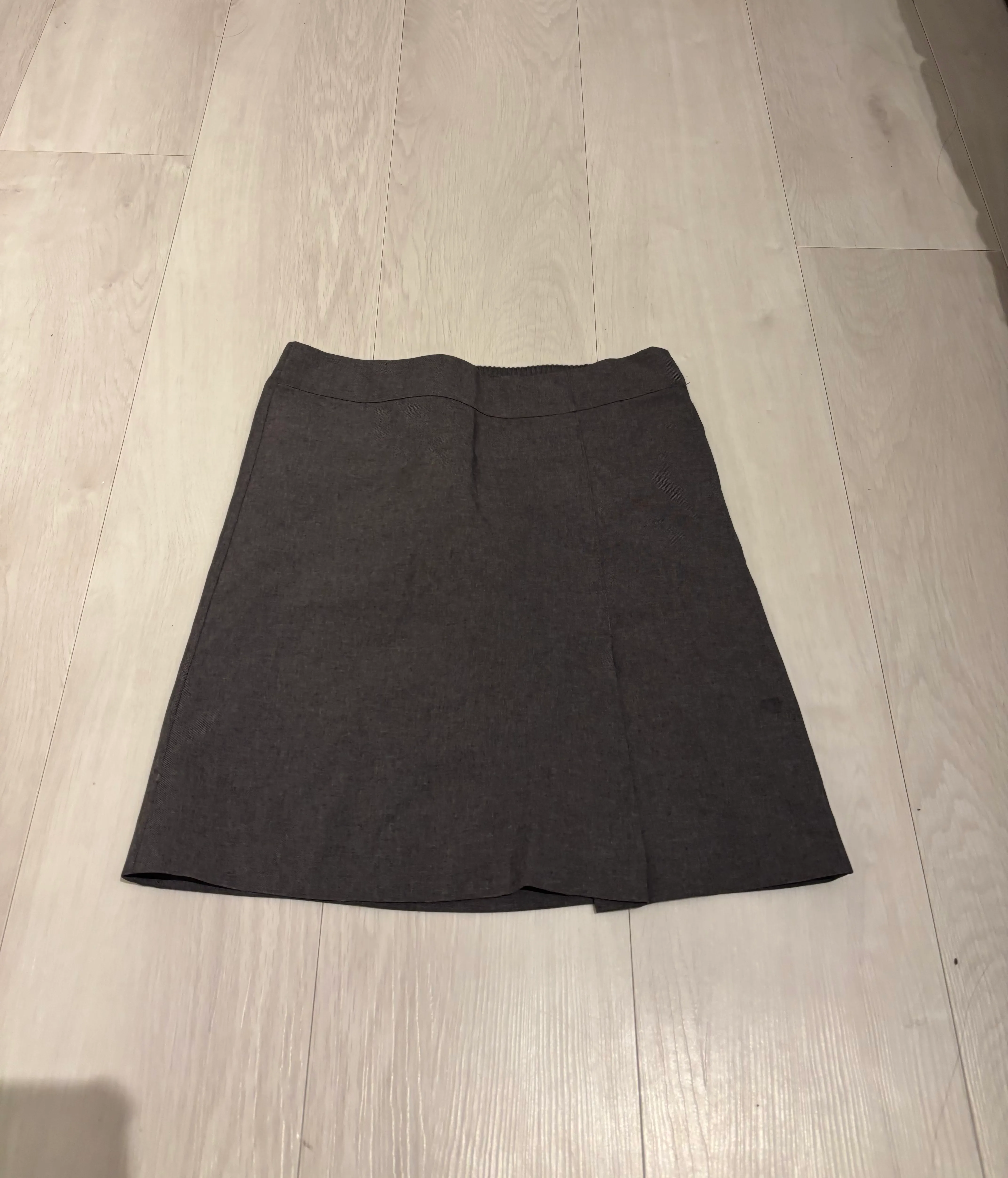 School Skirt- Grey elastic no pleats