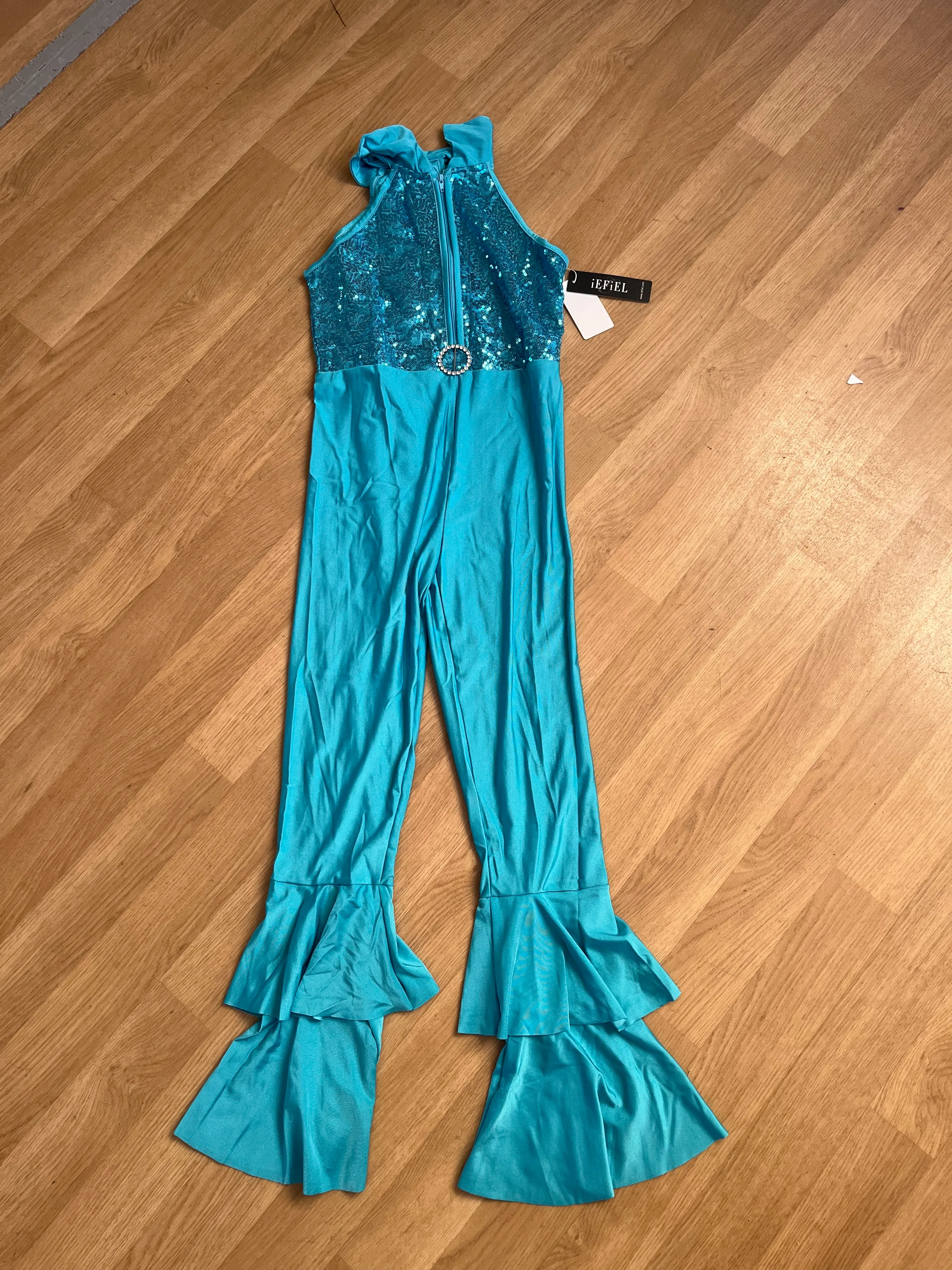 Jumpsuit- Blue Sparkly Flares