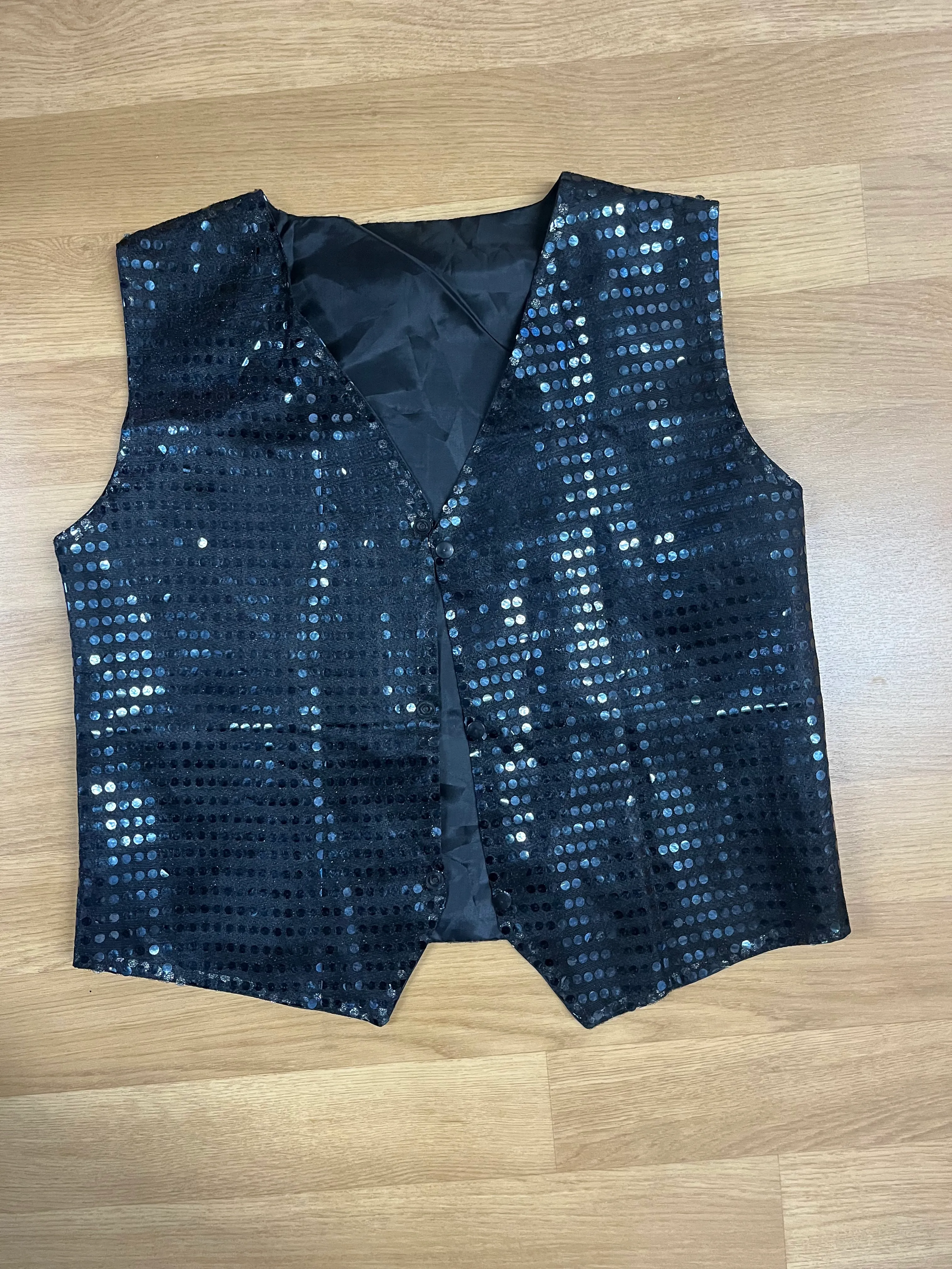 Waistcoat- Black sparkly