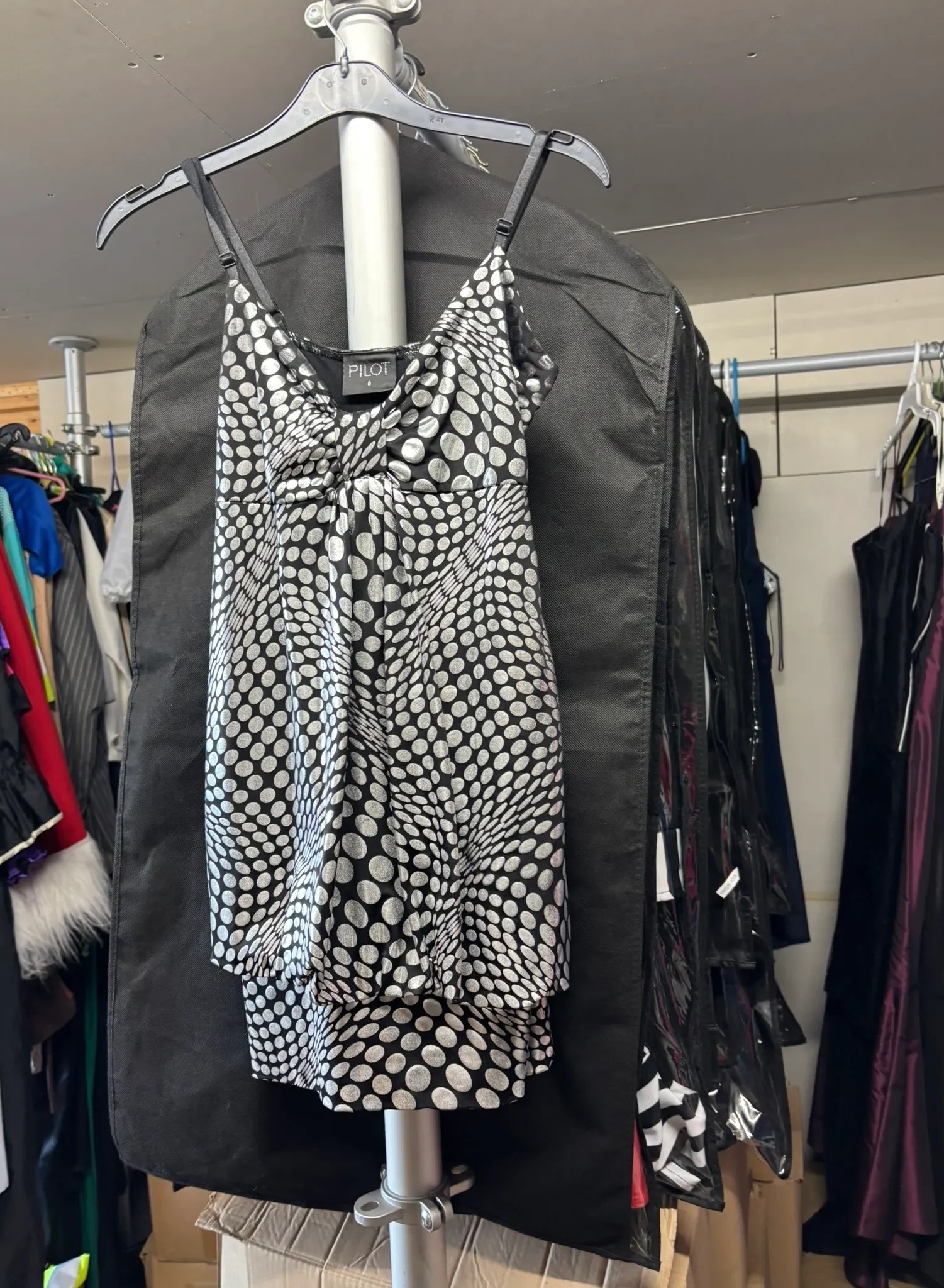 Top/Dress- Black and Silver design