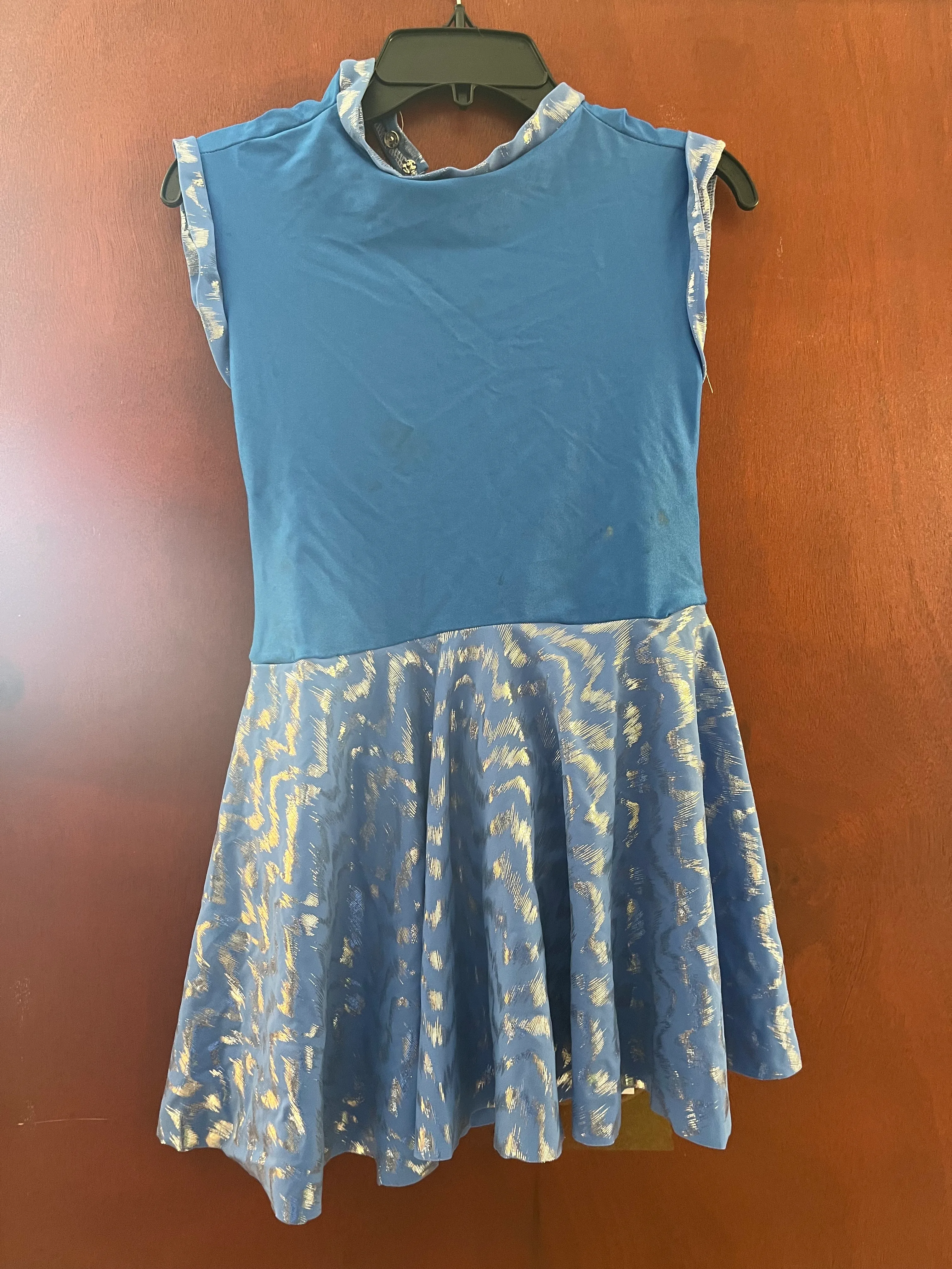 Skirted leotard- Starlight express blue