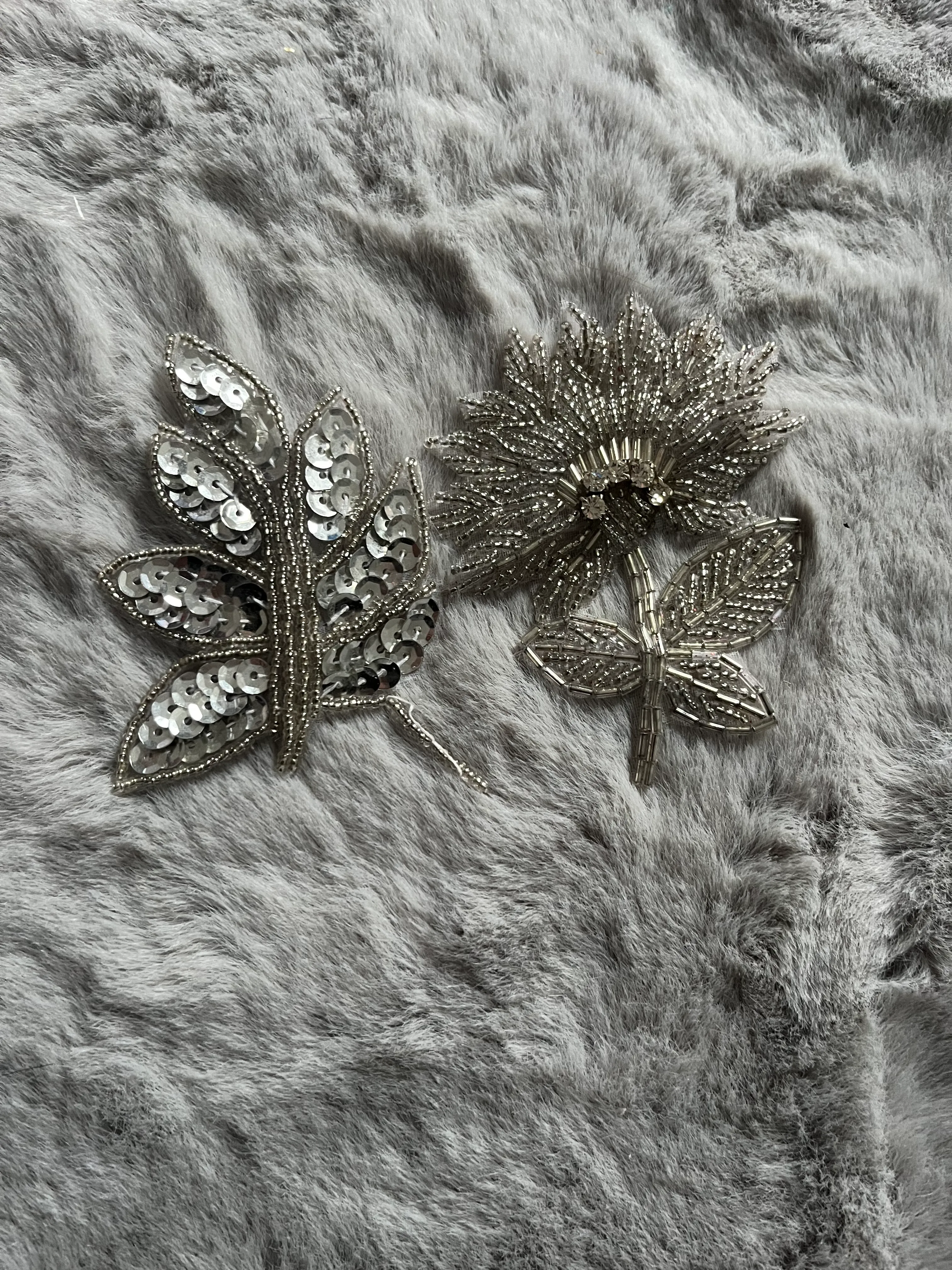Headpiece- Silver Leaf Design