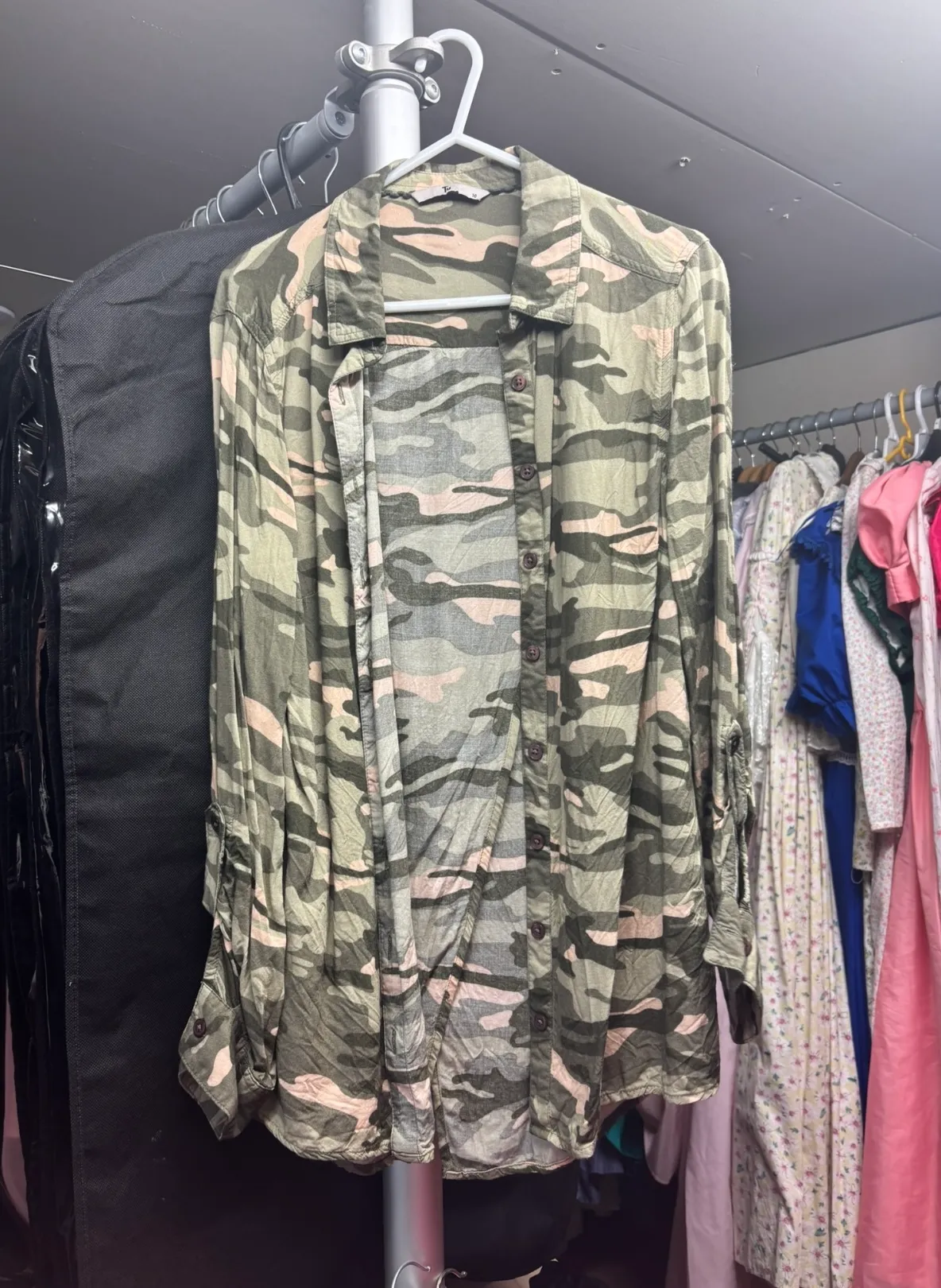 Shirt- Green Camouflage 