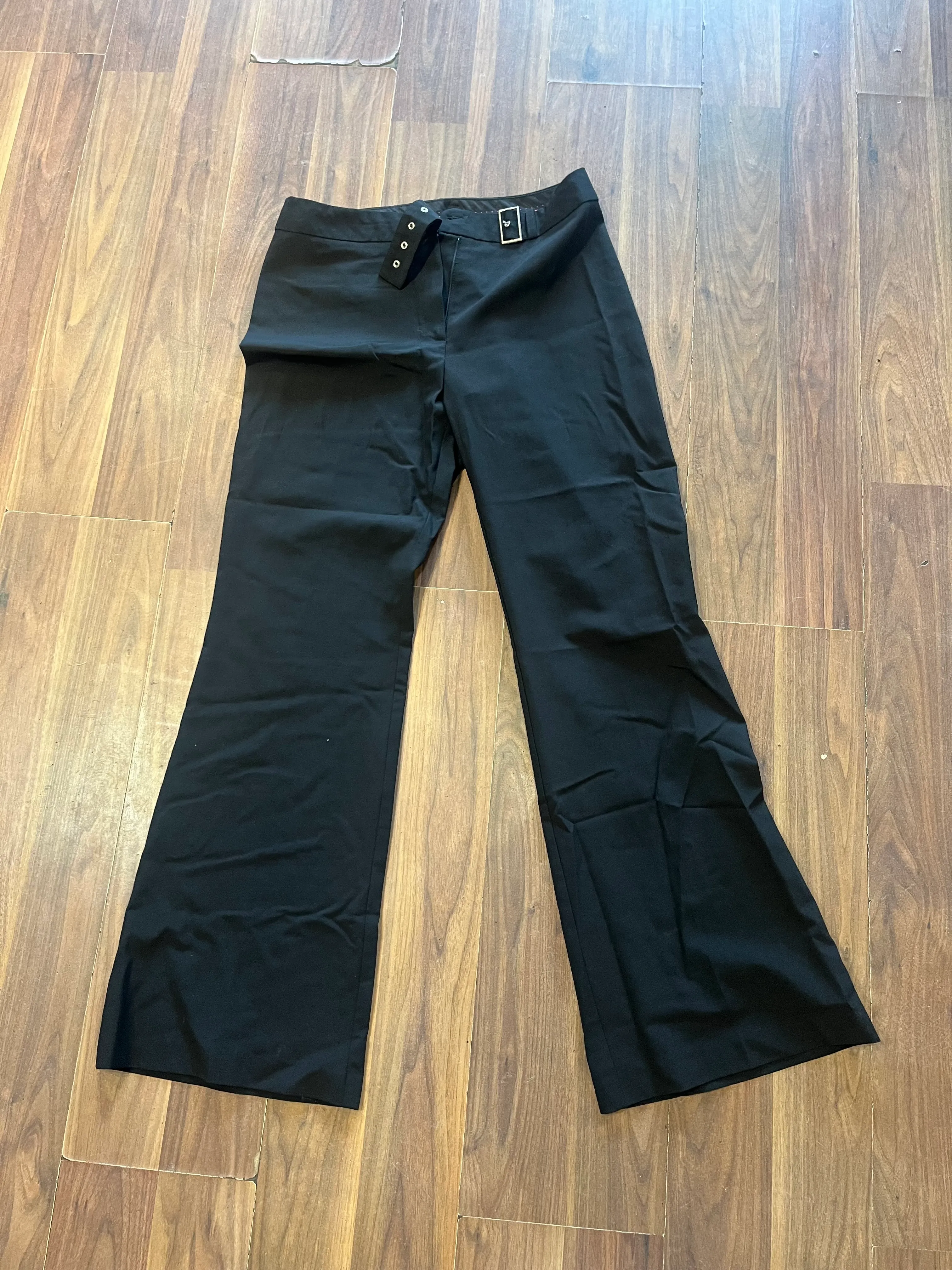Trousers- Black Big Buckle