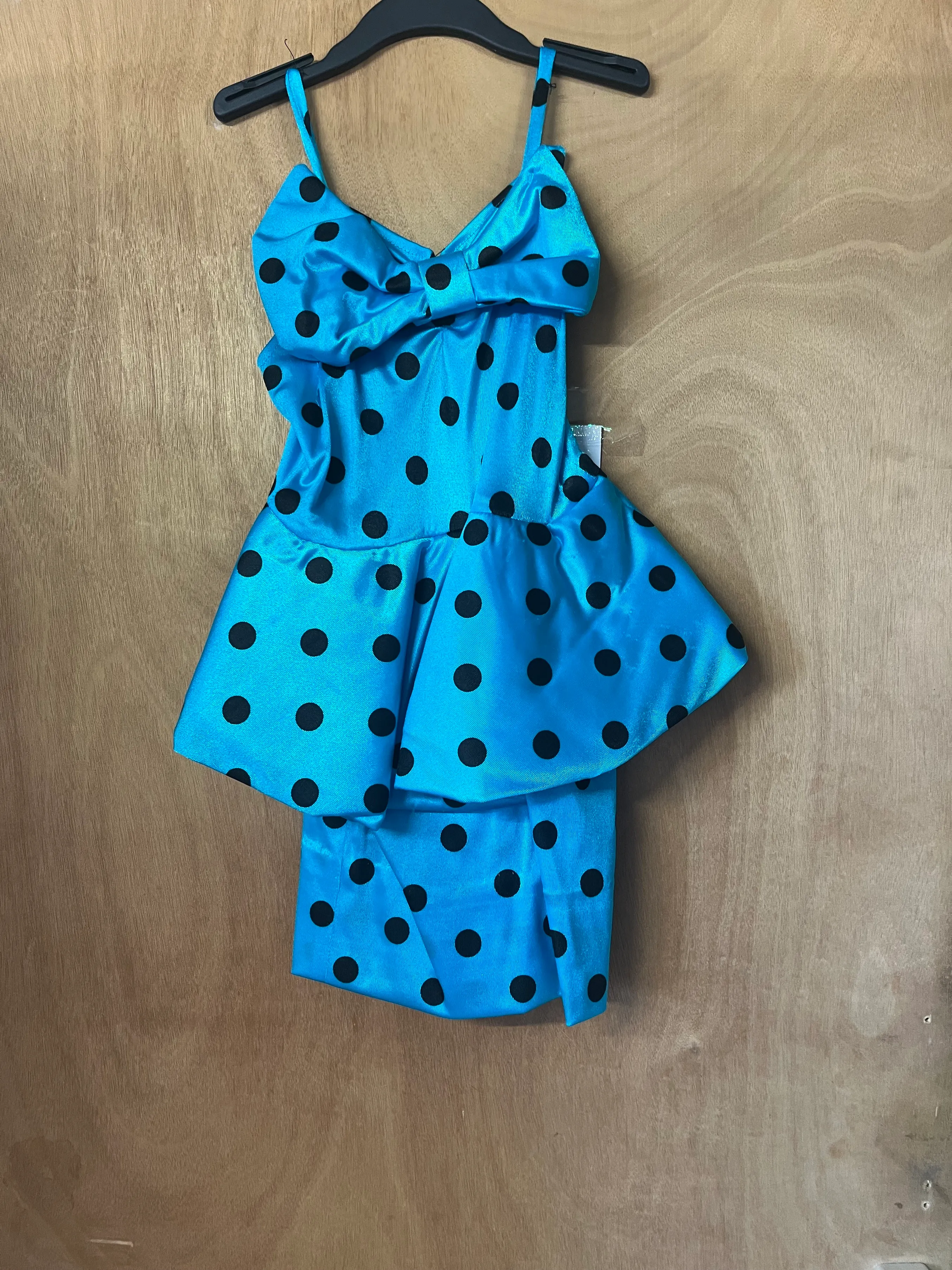 Dress- Blue and black spot