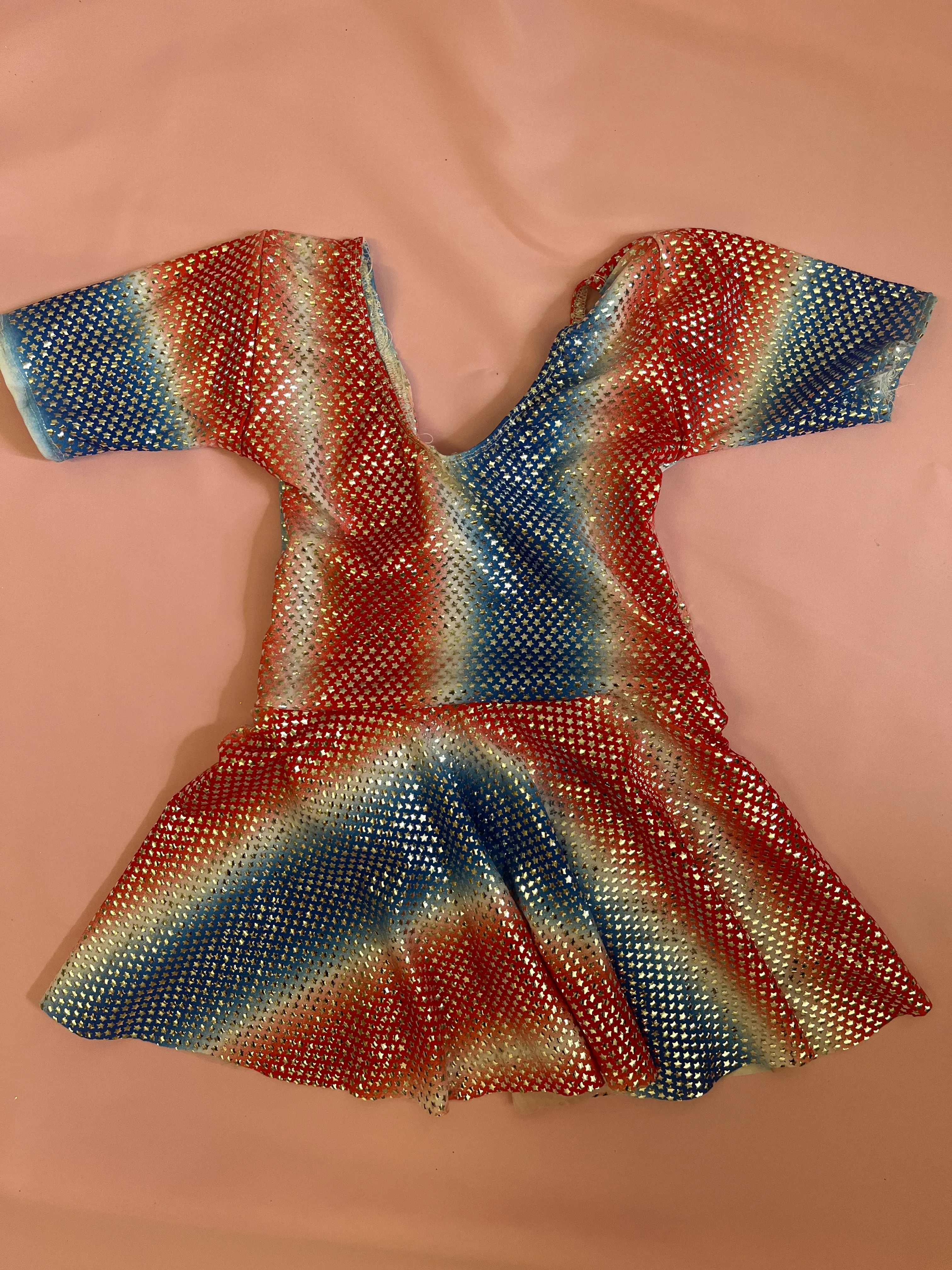 Skirted leotard- Red, White, Blue