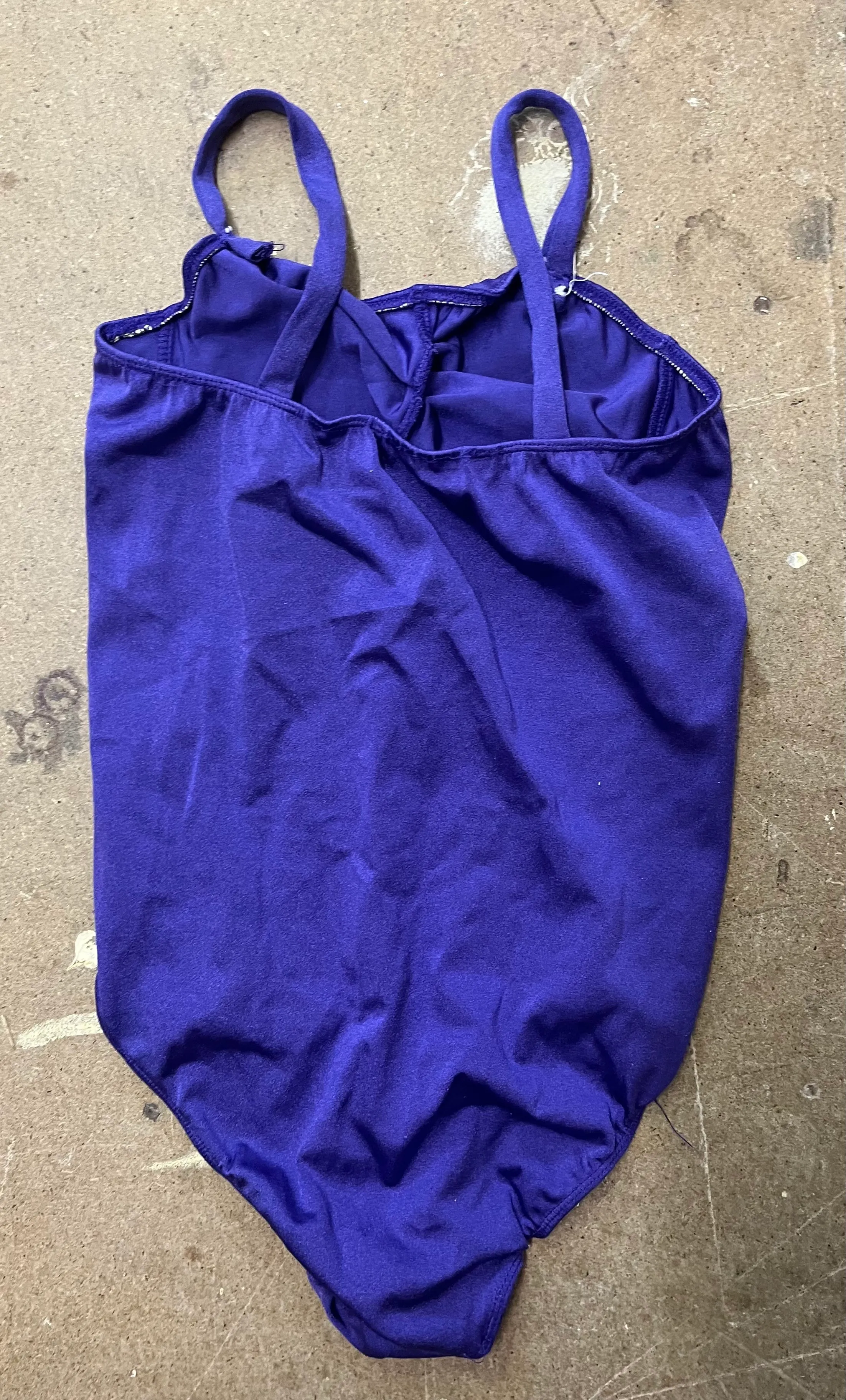 Leotard- Strappy dark purple