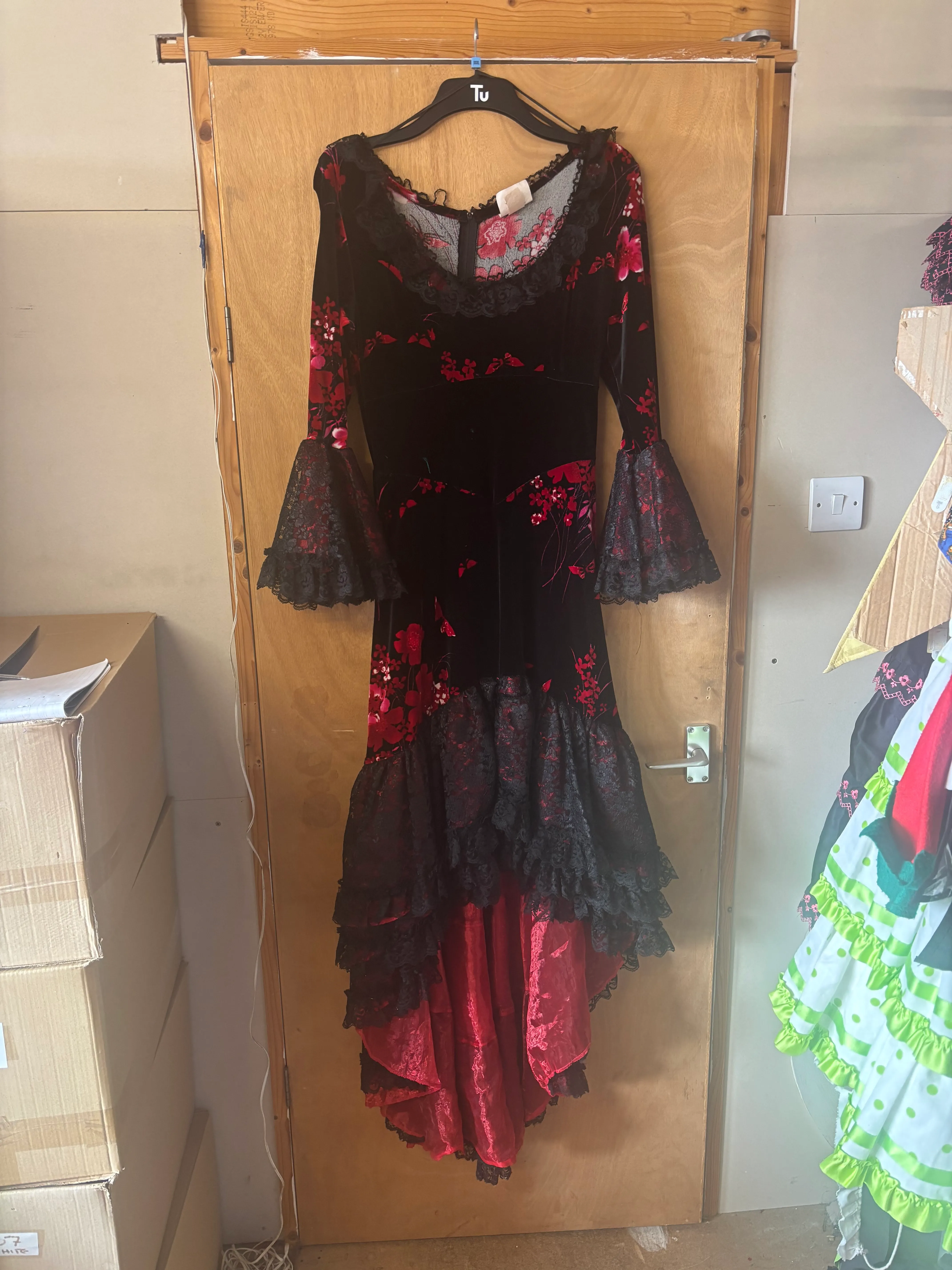 Dress- Red and black patterned