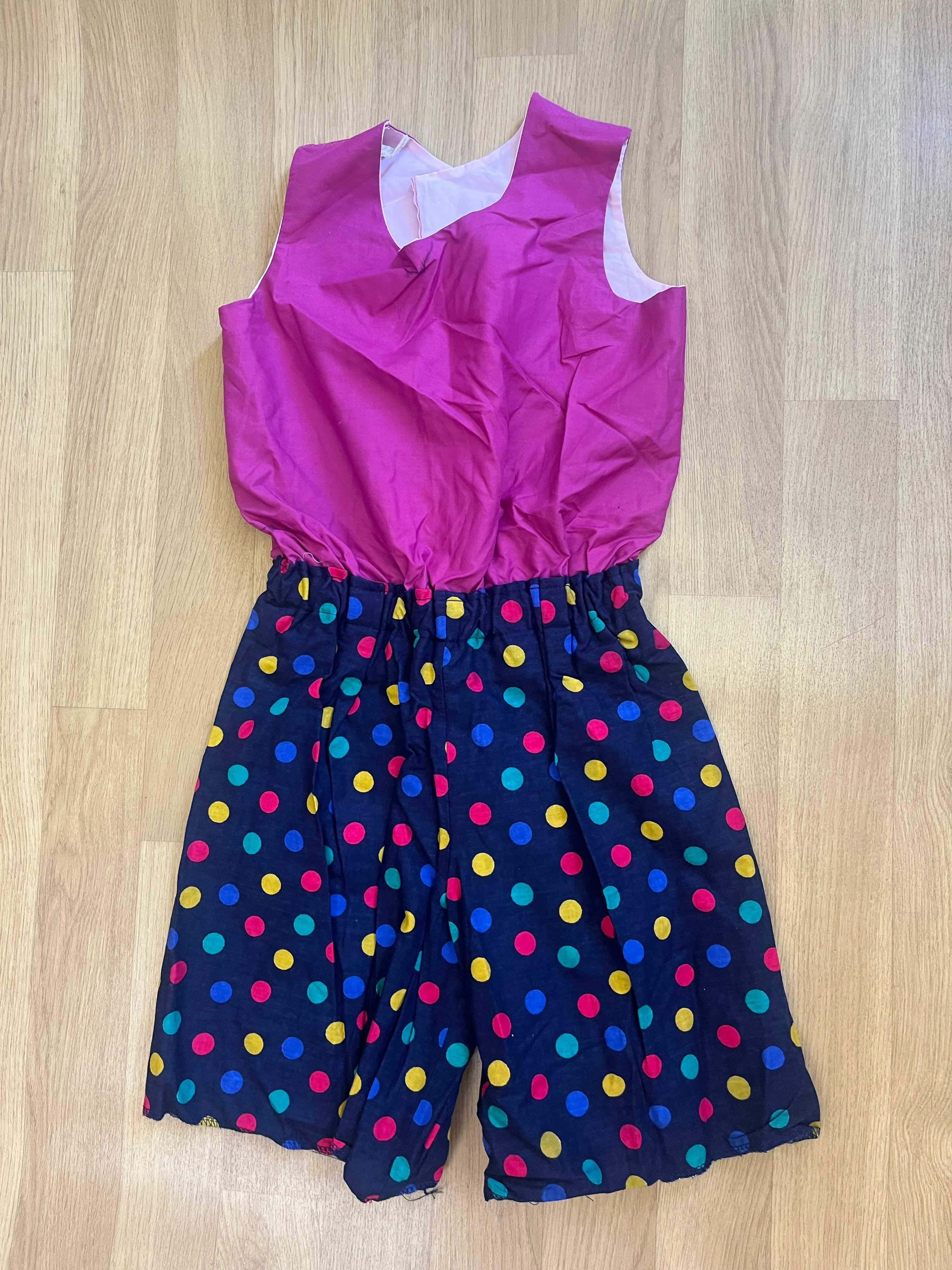 Unitard- 1920’s Bathing Suits Purple Dot