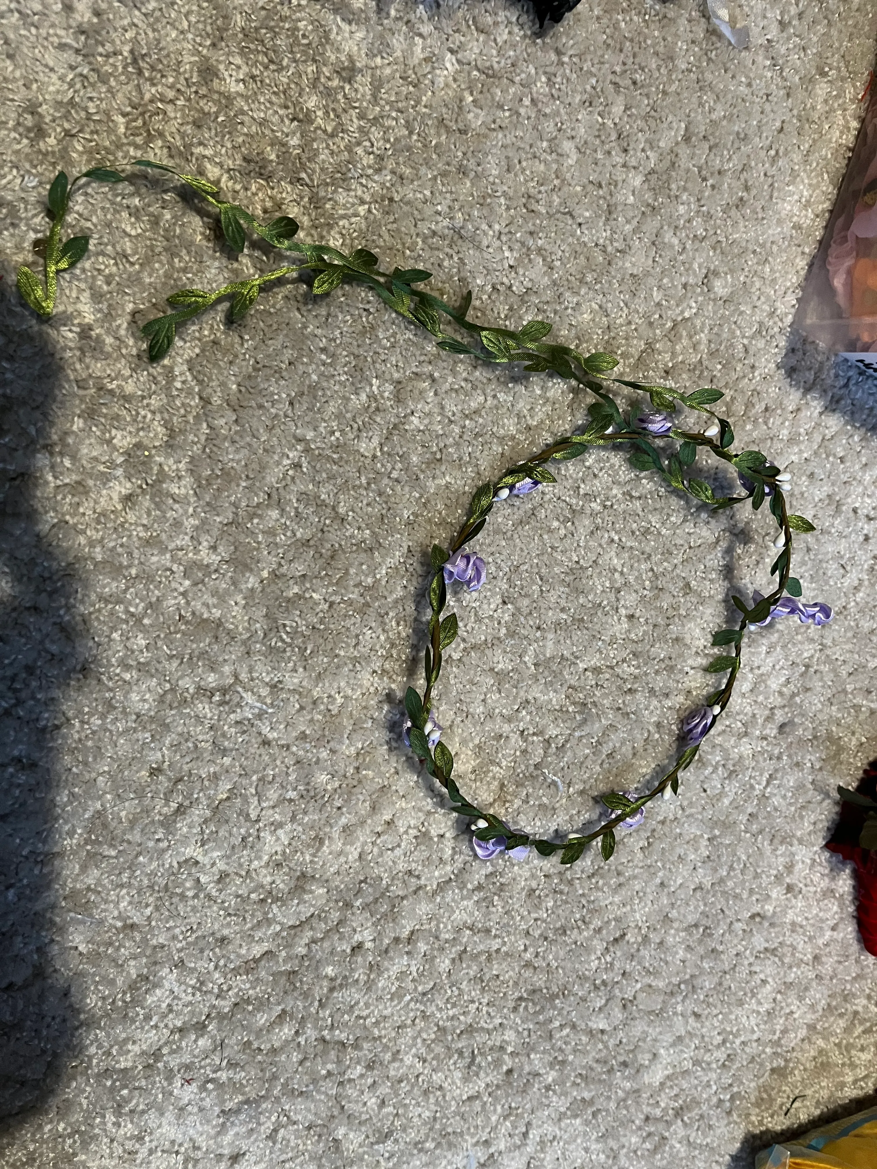 Headband- Purple flowers