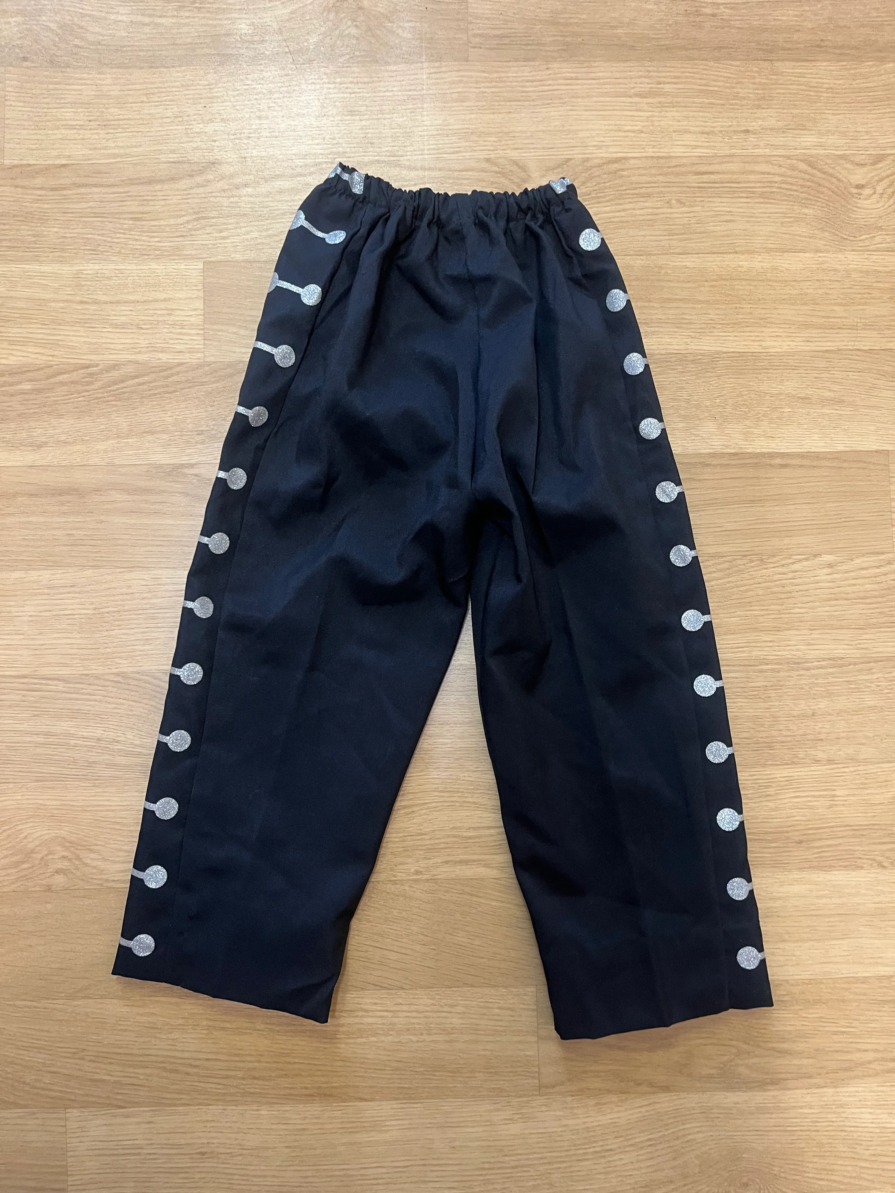 Trousers- Black with Silver