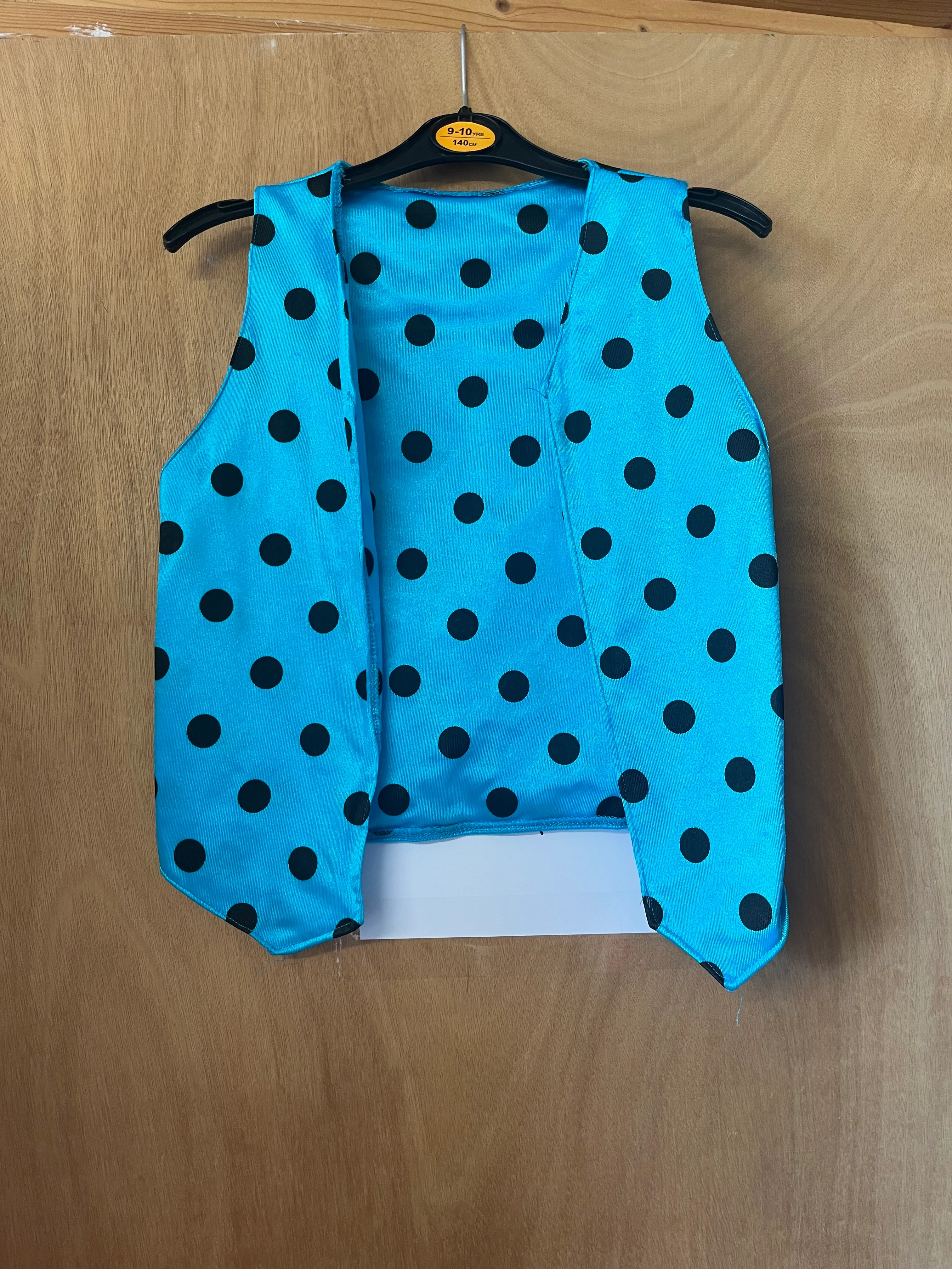 Waistcoat- Blue and black spot