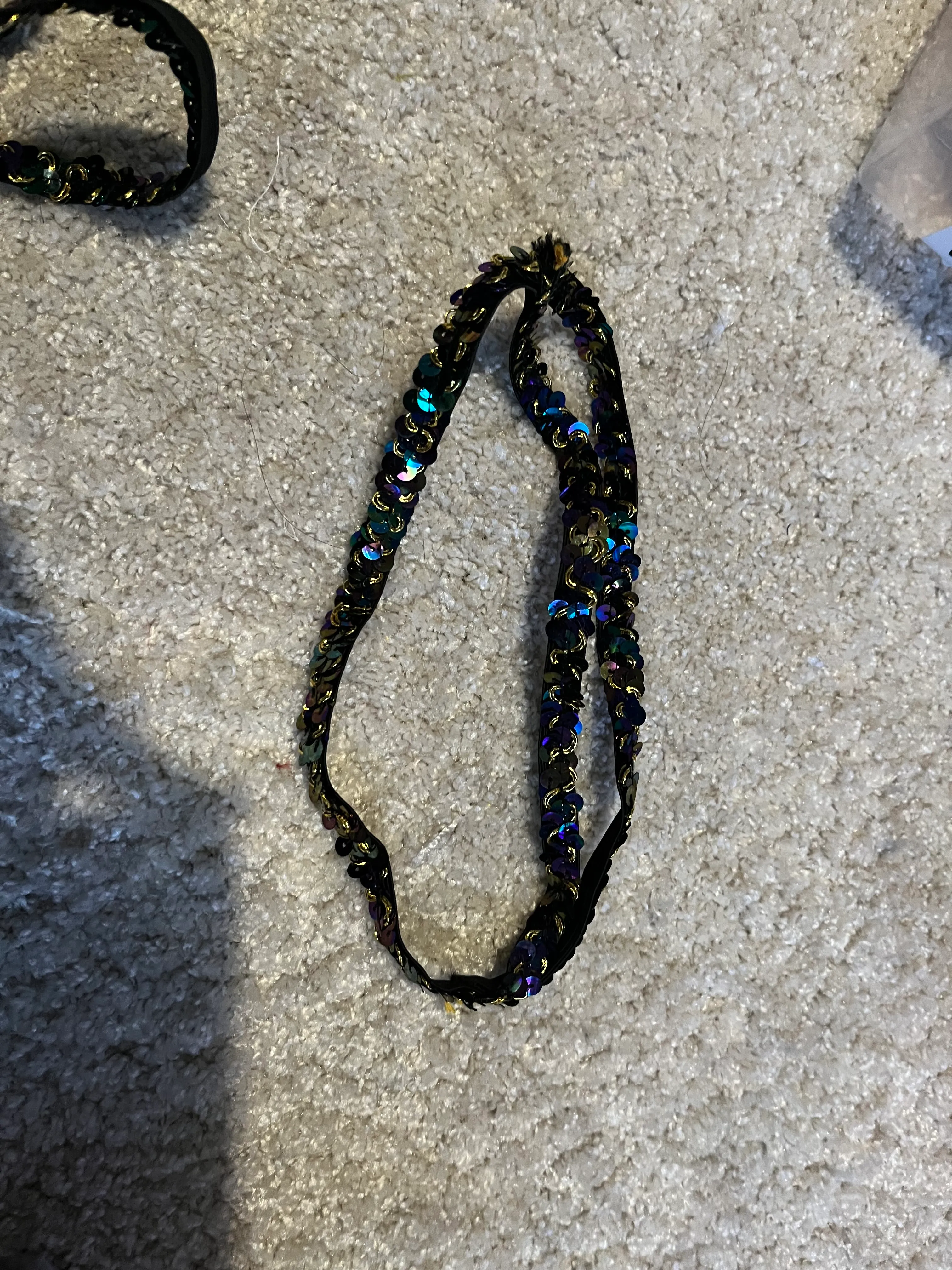 Headband- Black And sequin