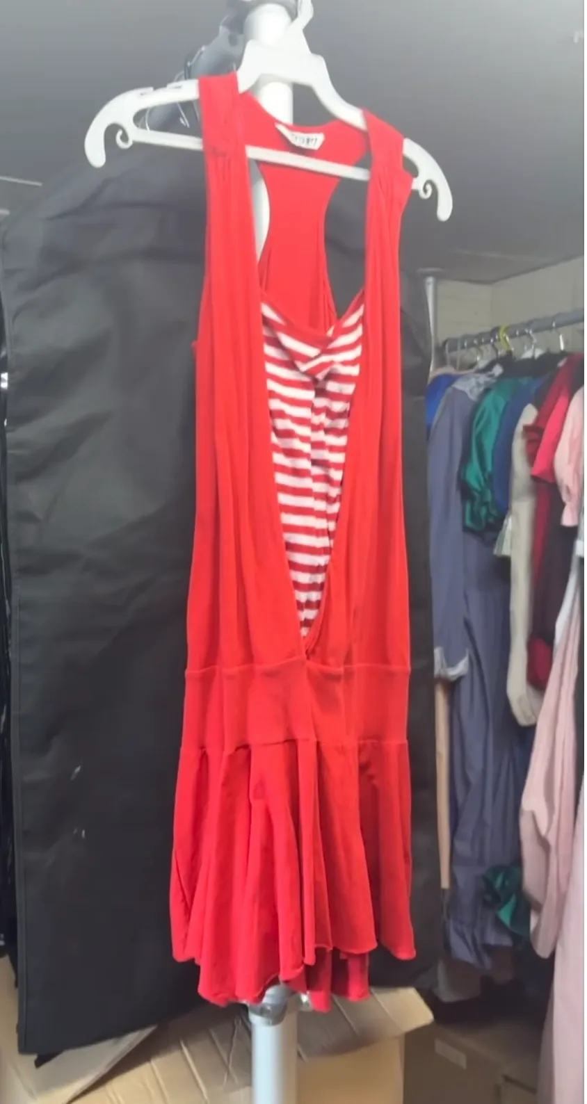 Dress- Red and White design 