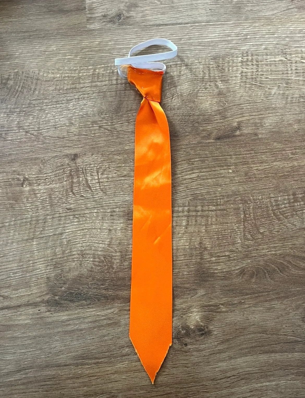 Tie- Orange on elastic