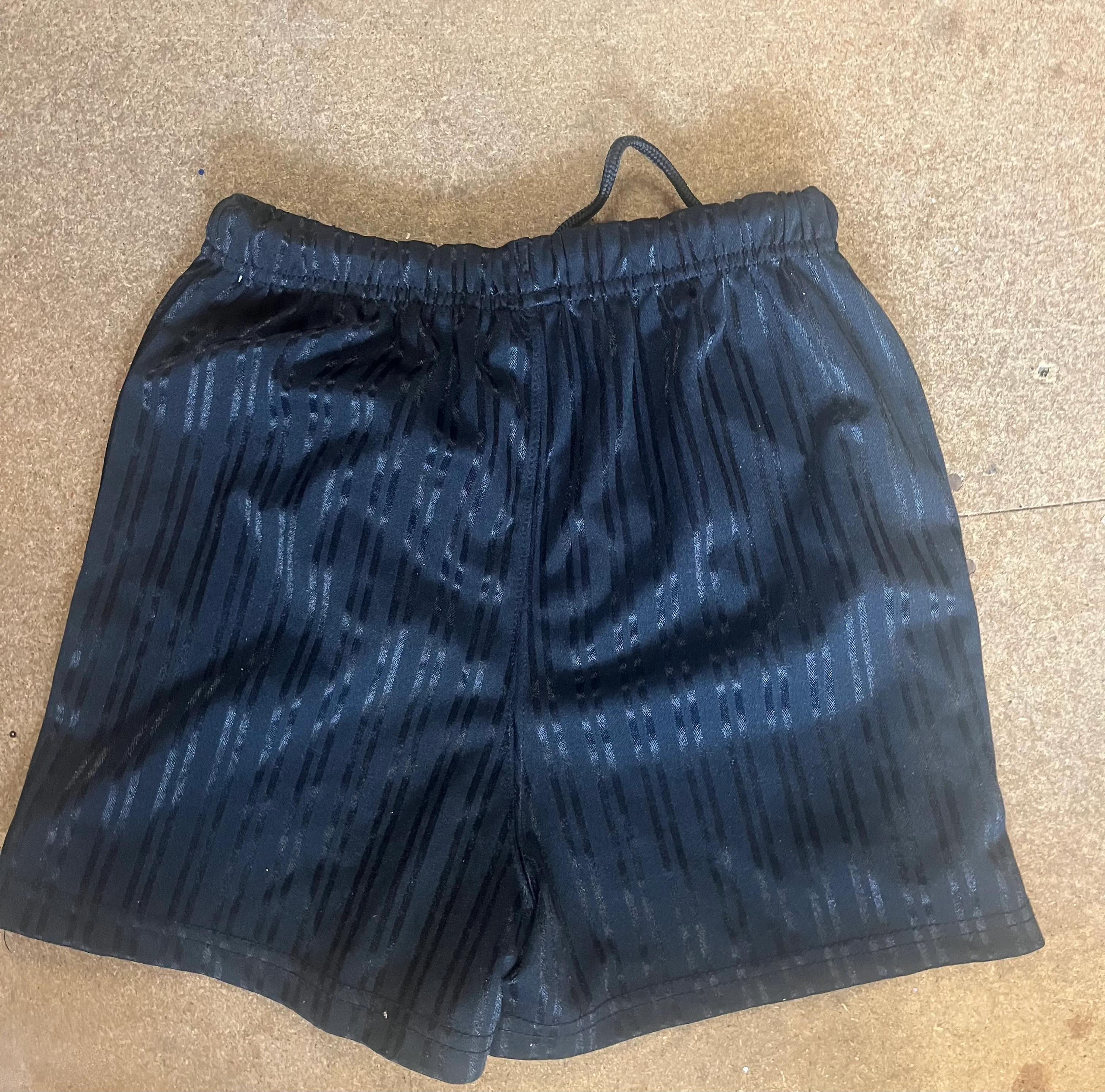 Shorts- Black striped and patterned