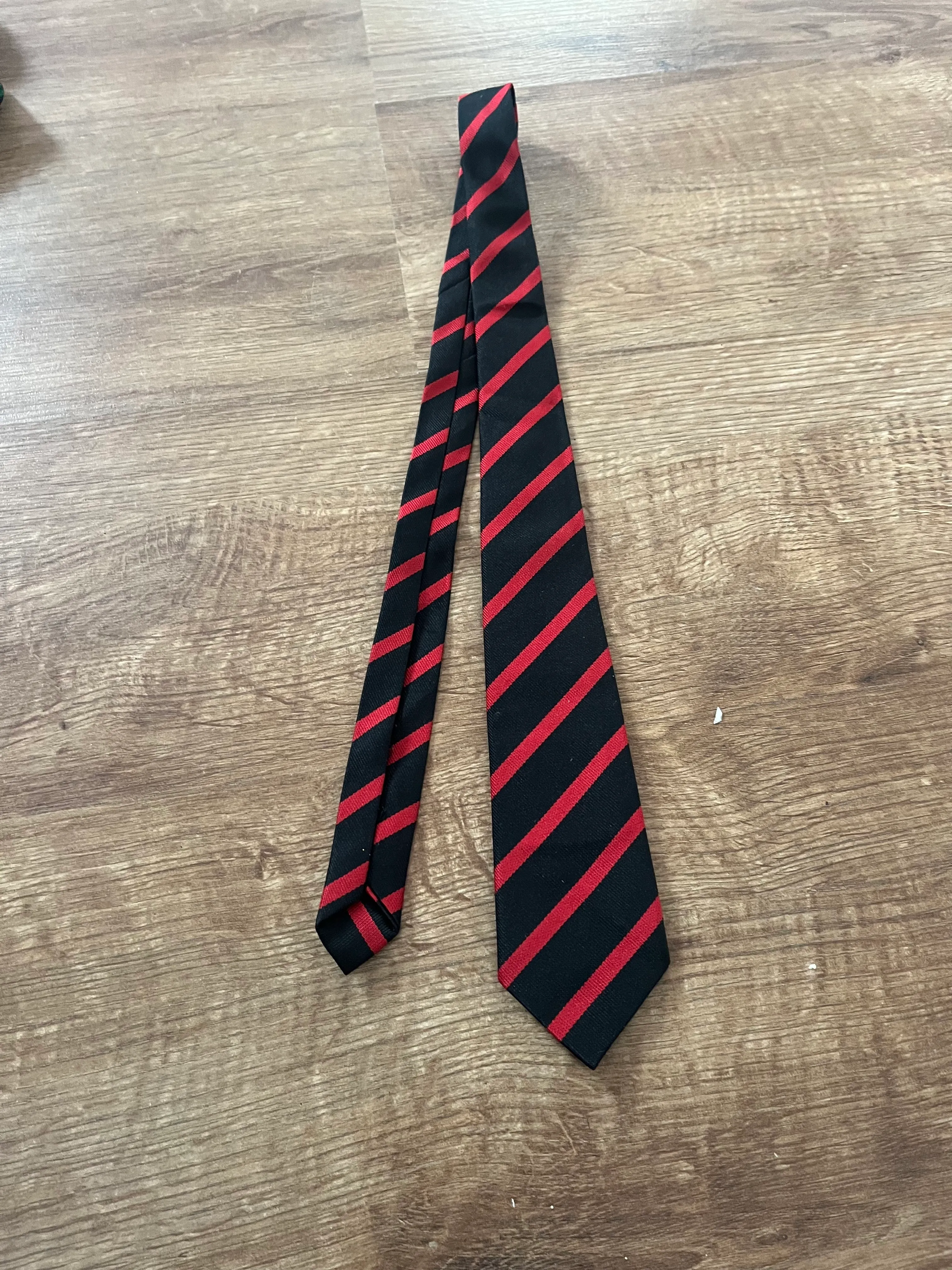 Tie- Red and Black striped