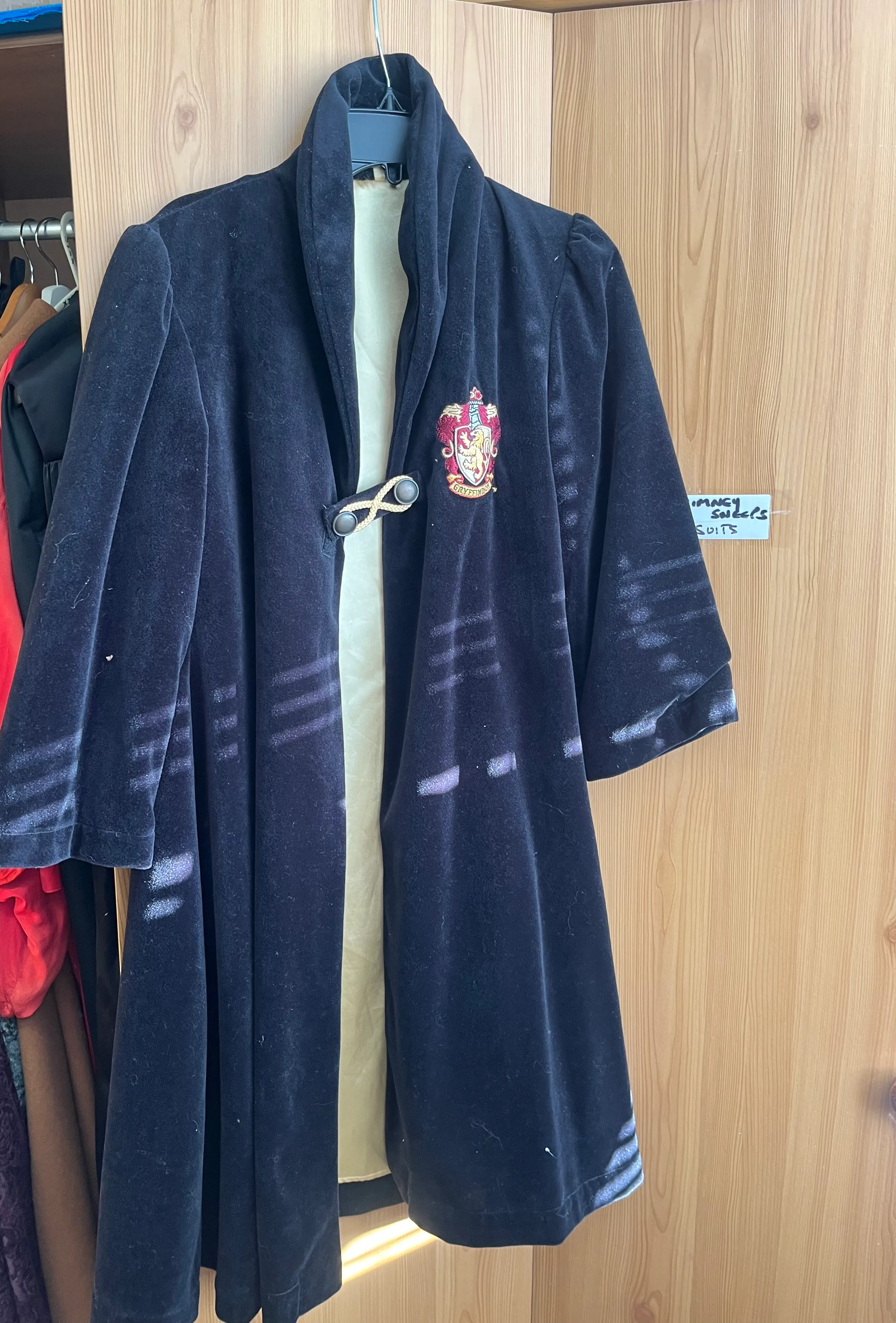 Cape- Black Velour Harry Potter