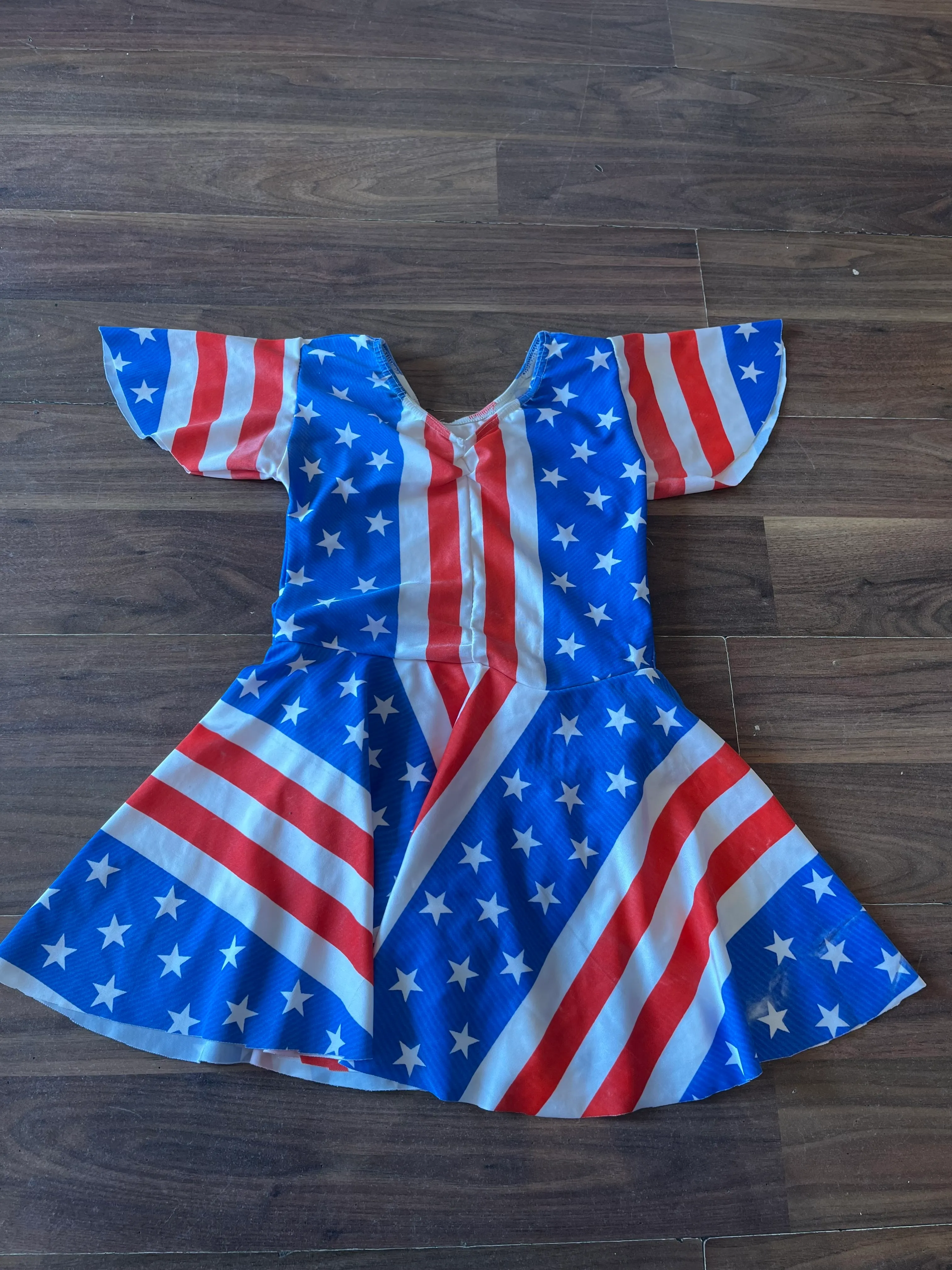 Skirted leotard- Stars and stripes