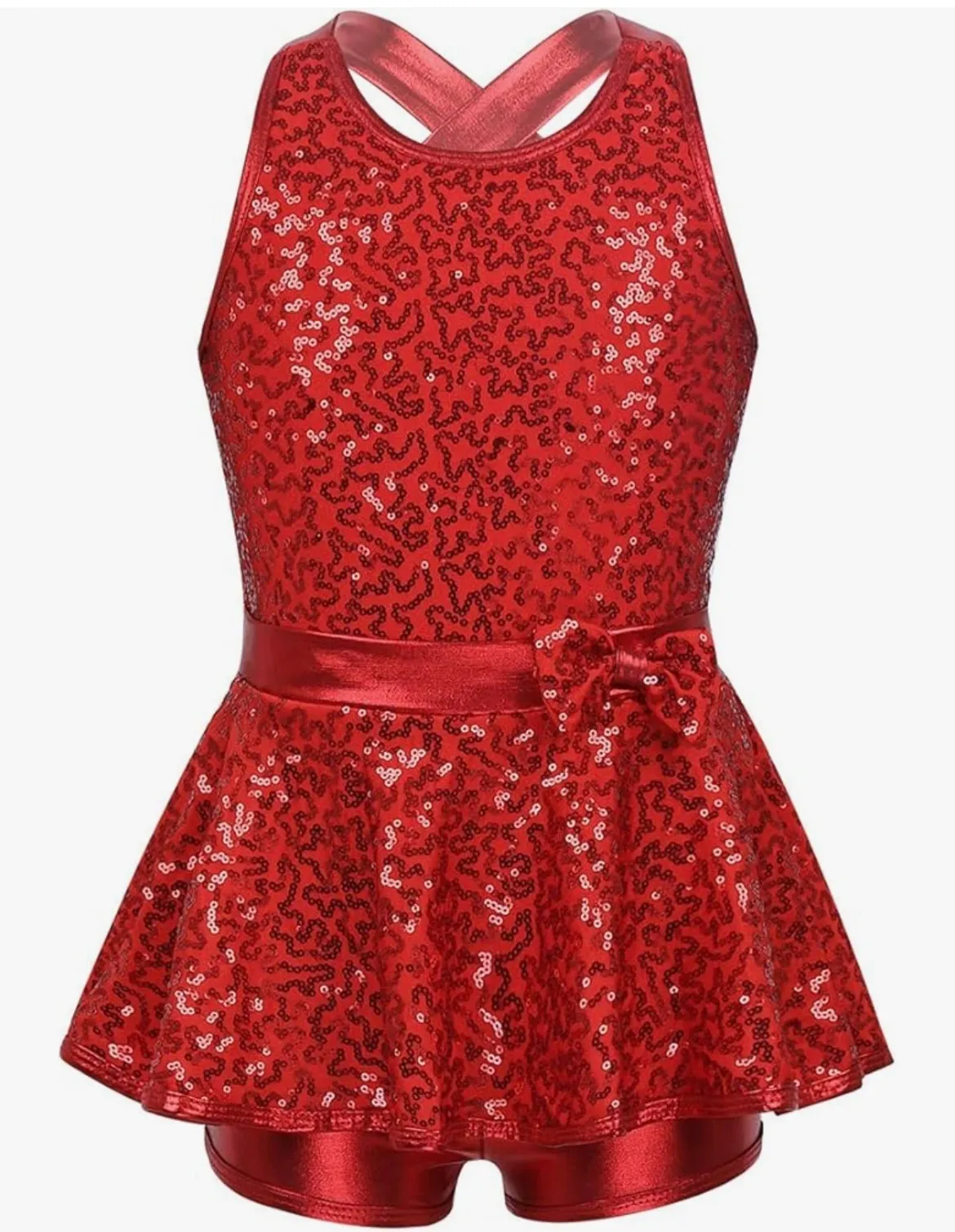 Unitard- red sparkly