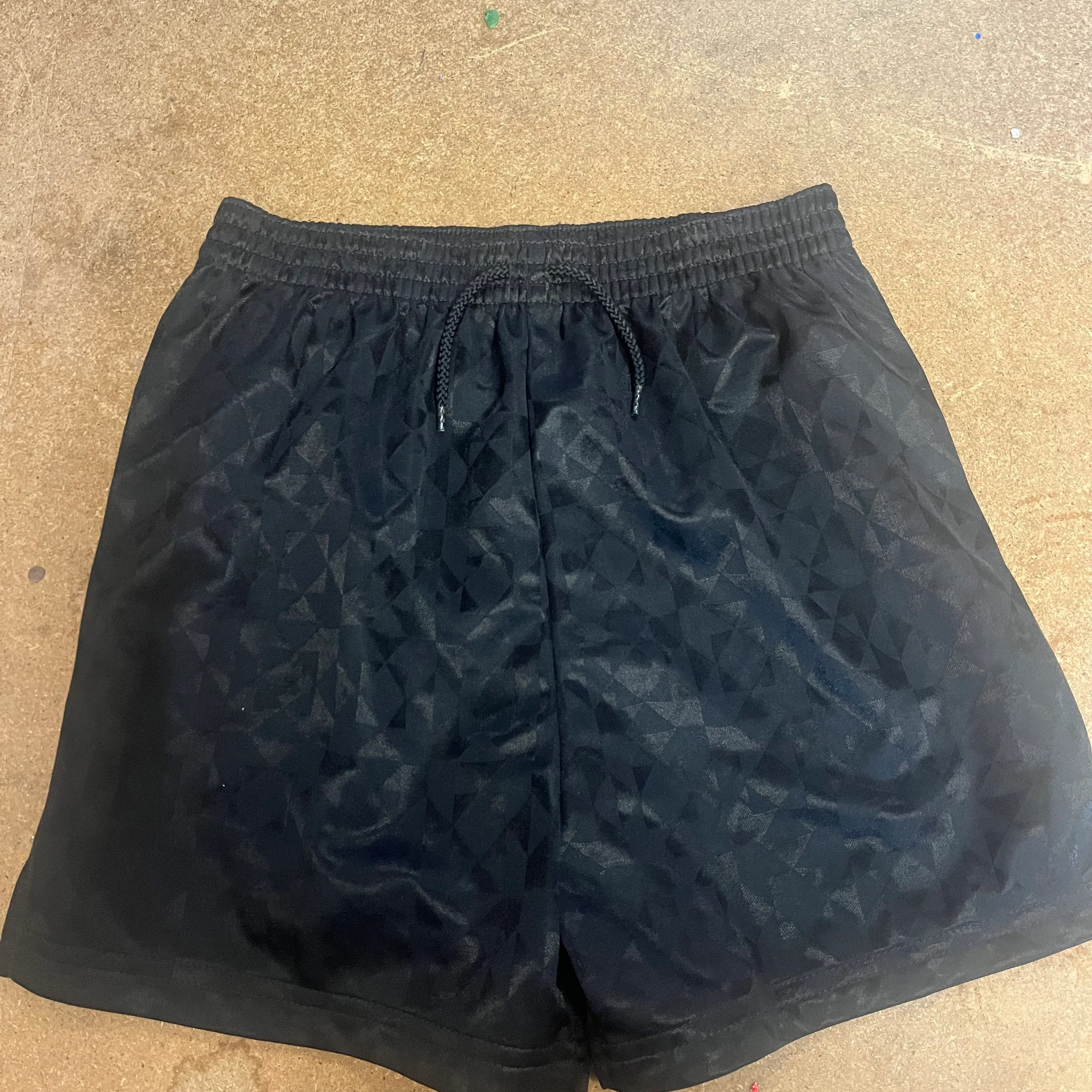 Shorts- Black striped and patterned