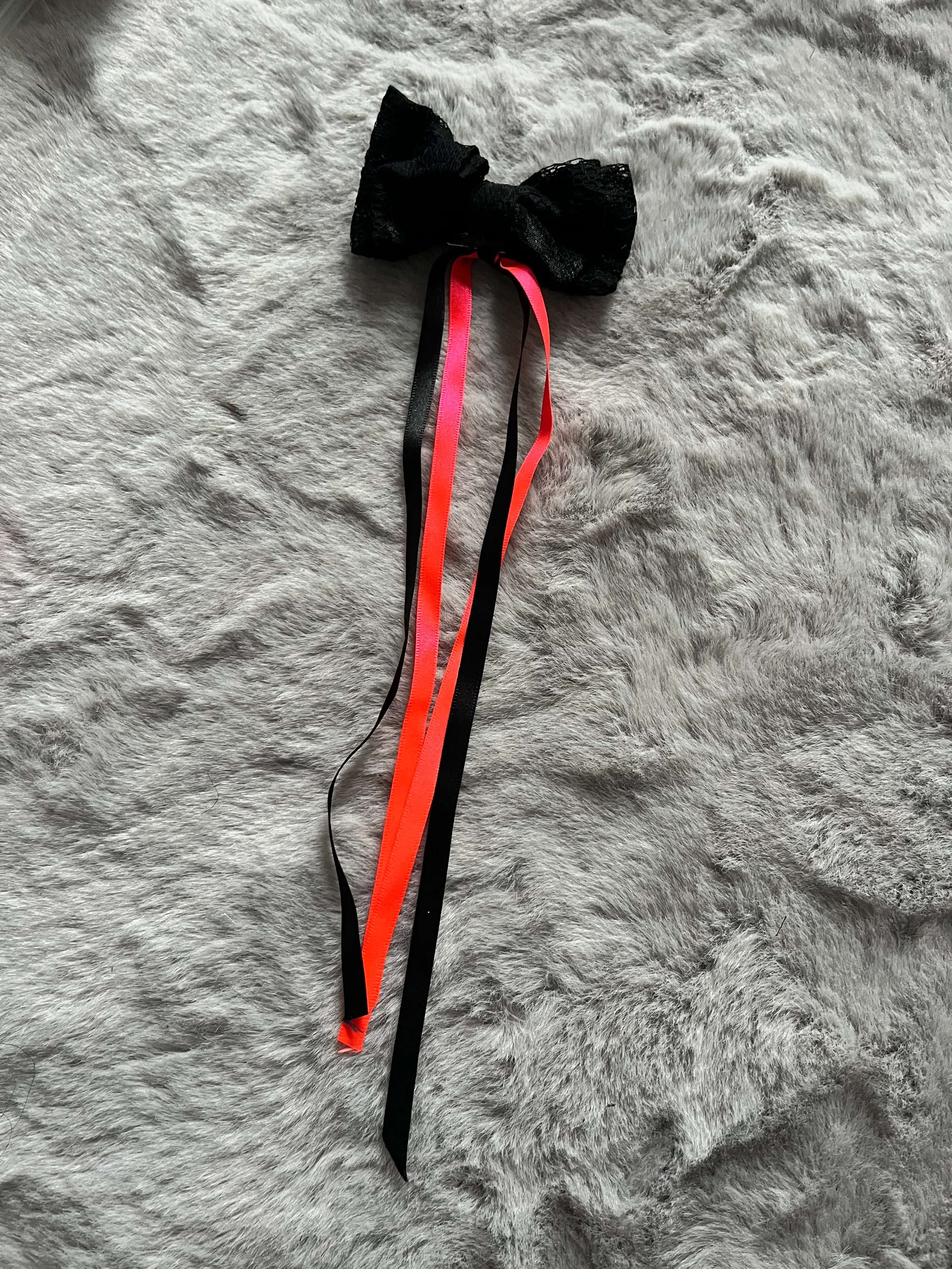 Bow- Black with Ribbon
