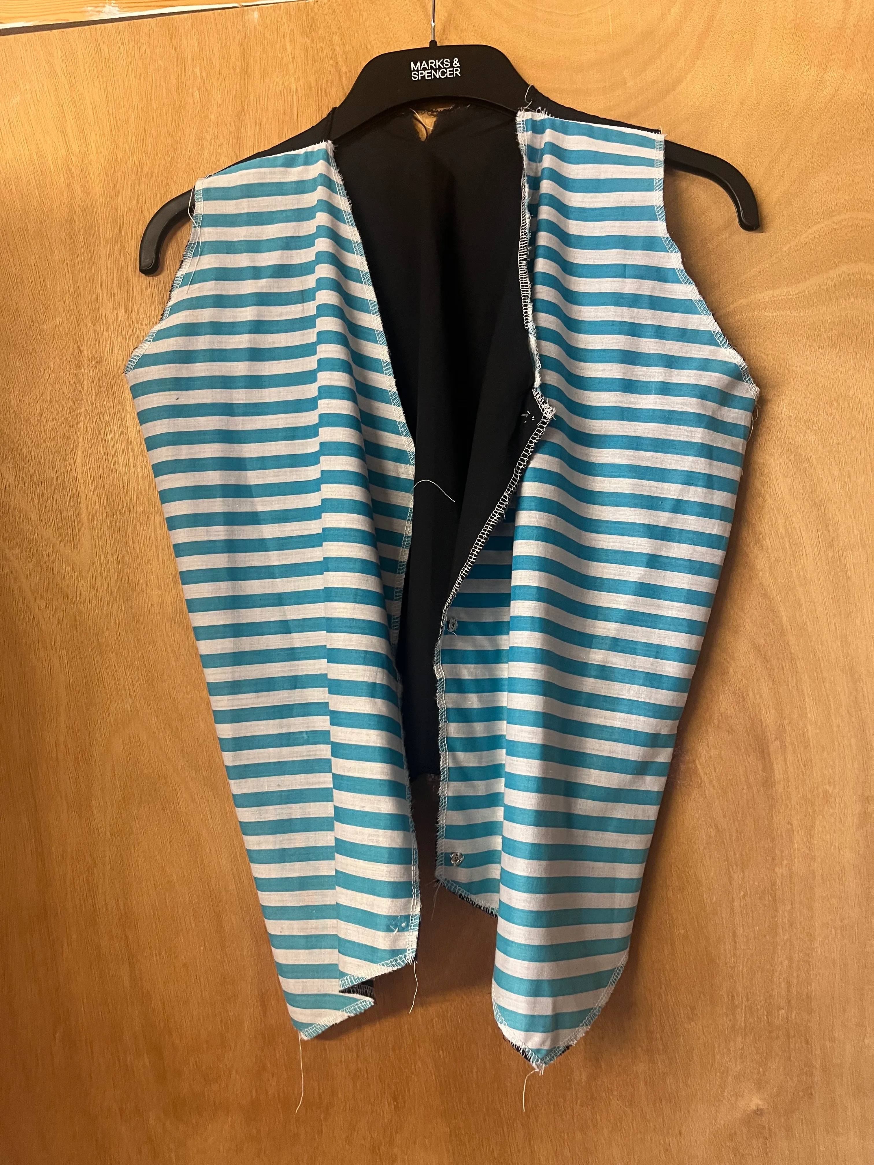 Waistcoat- Blue Striped